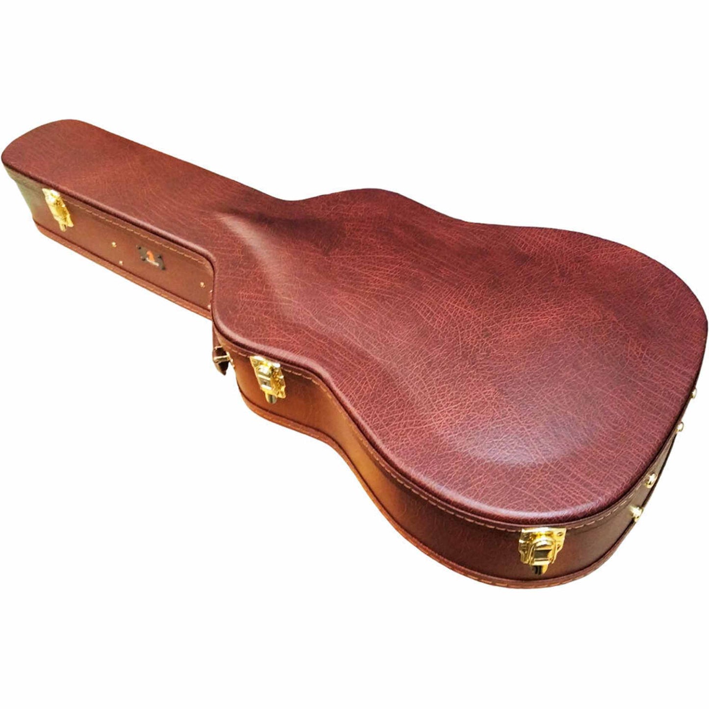 Torque Wooden Archtop 6/12-String Acoustic Guitar Case - Brown Finish