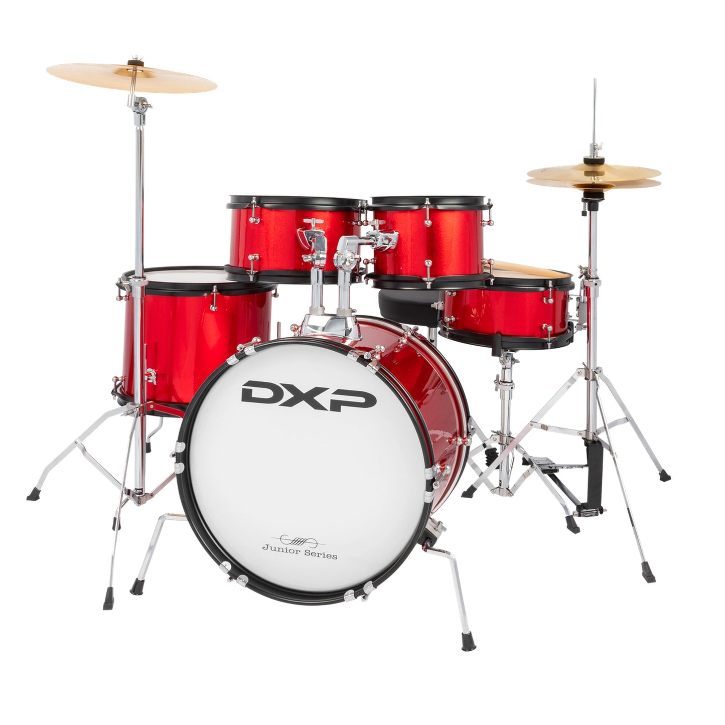 DXP TXJ7CAS 5 Piece Junior Size Drum Kit - Candy Apple Sparkle