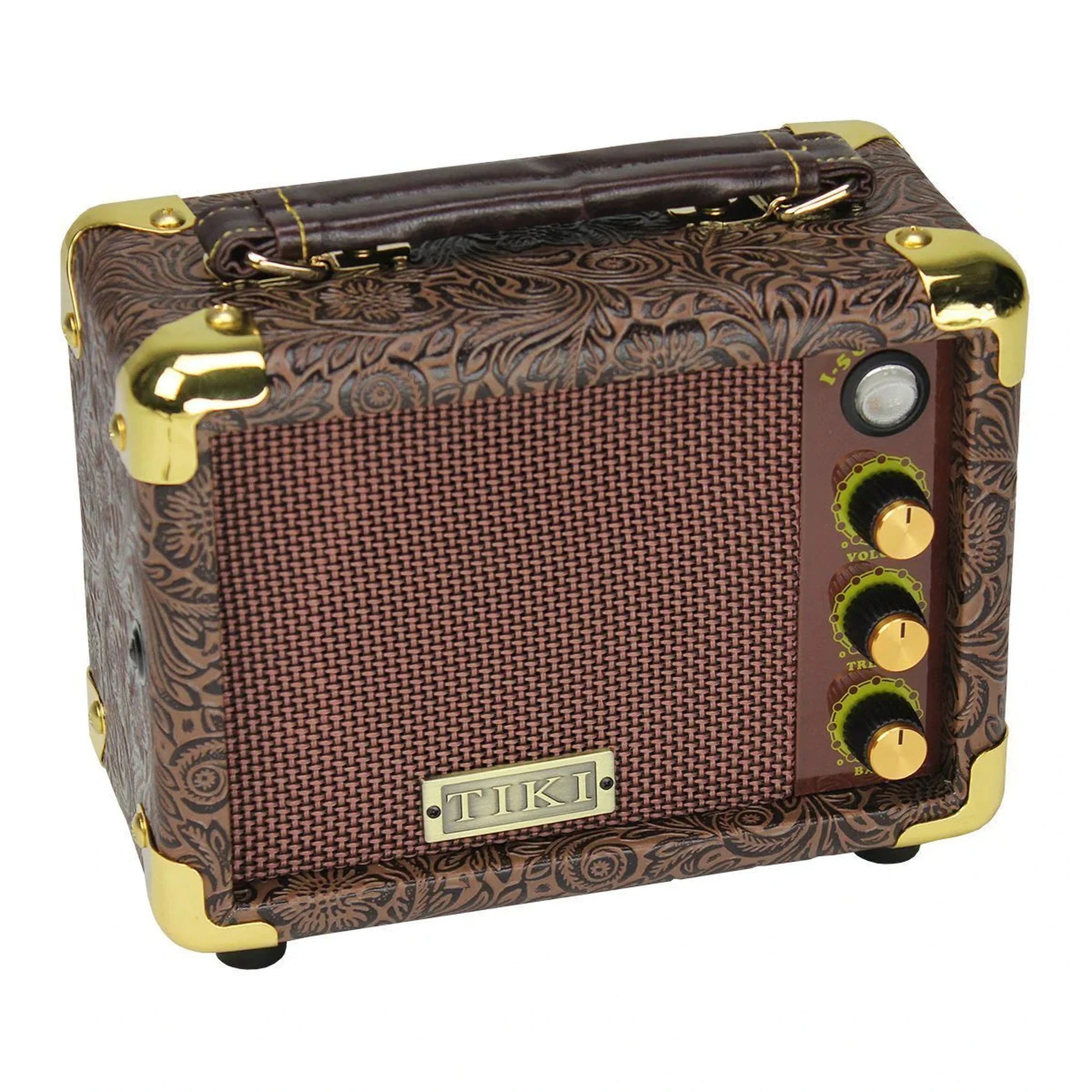 Tiki 5 Watt Portable Ukulele Amplifier - Paisley Brown-AMPLIFIER-Joondalup Music Centre