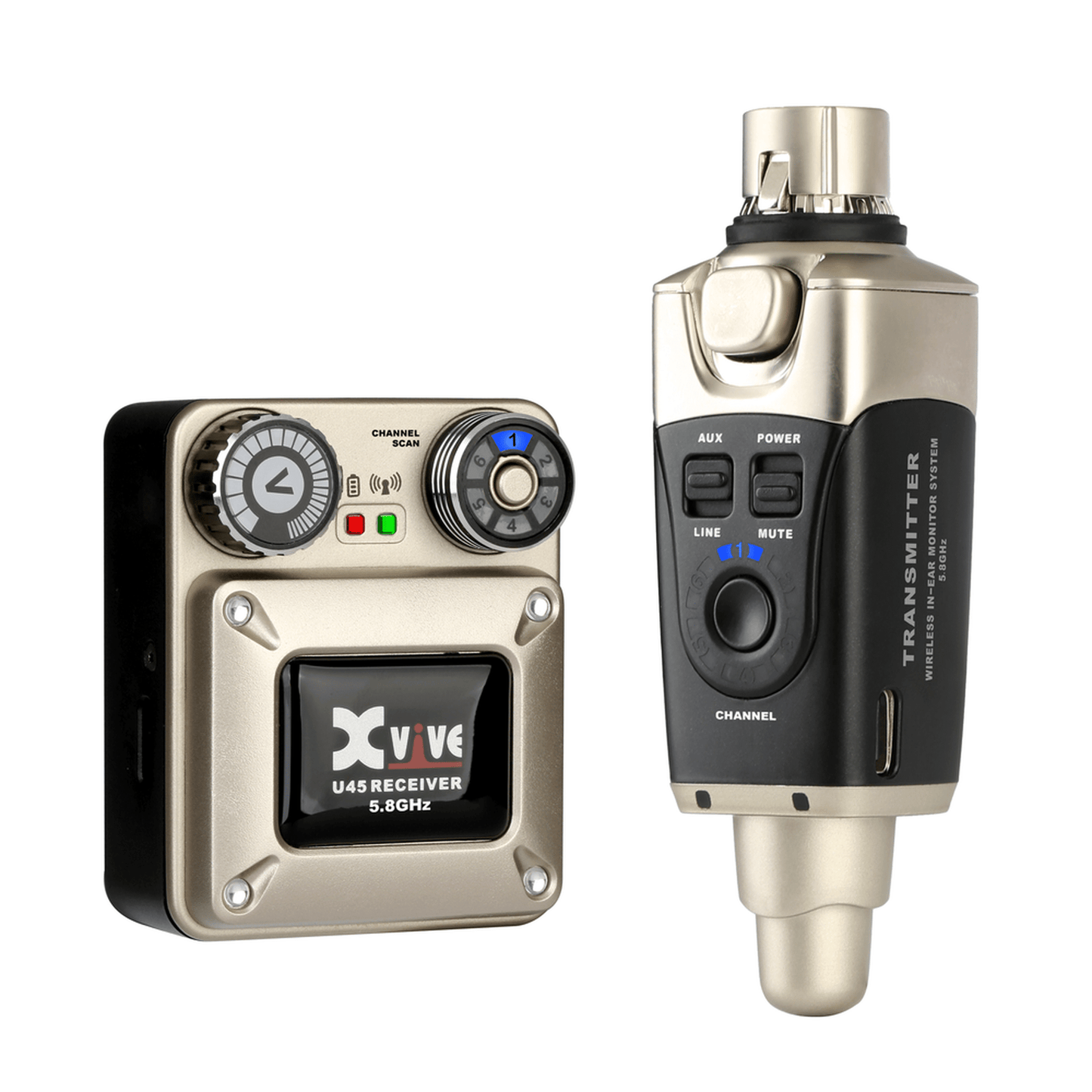 Xvive U45 Wireless In Ear Monitoring System 5.8GHz