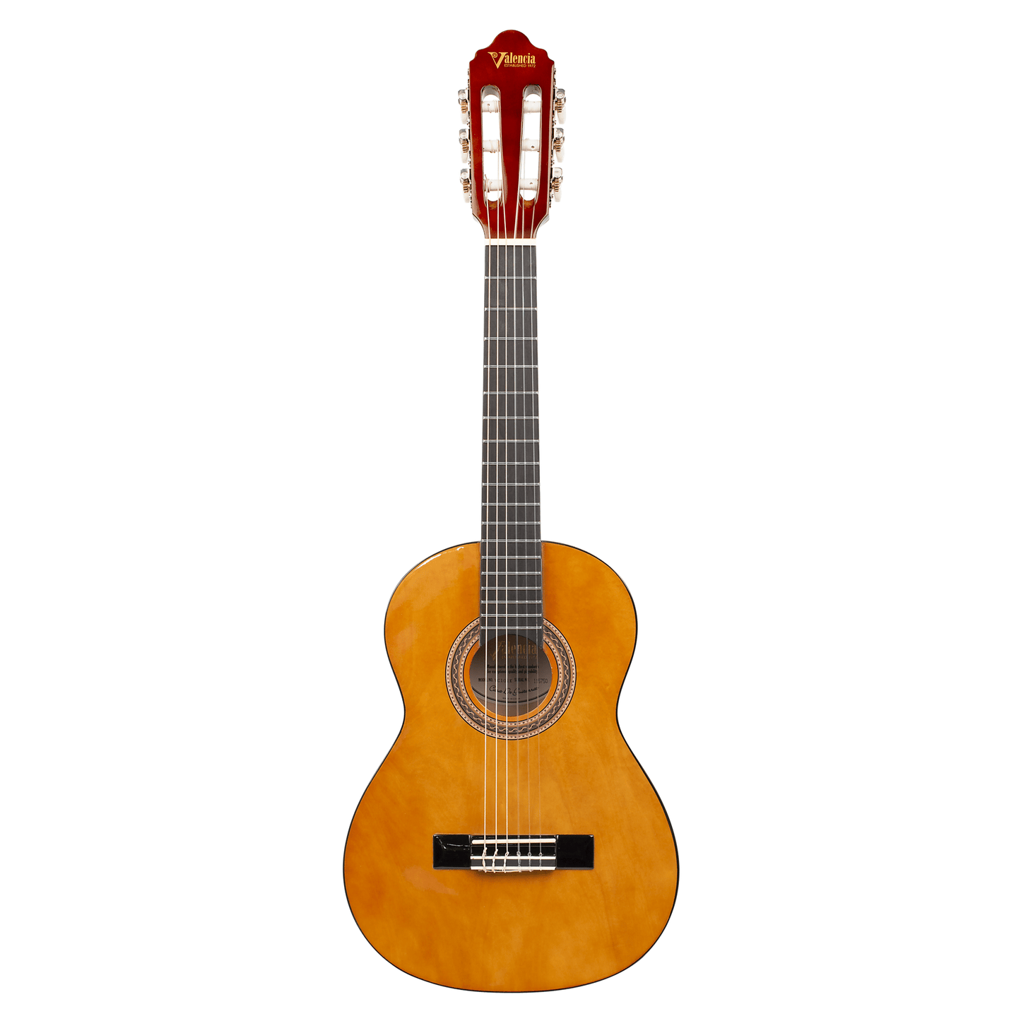 Valencia 100 Series 1/4 Size Classical Guitar - Natural Gloss