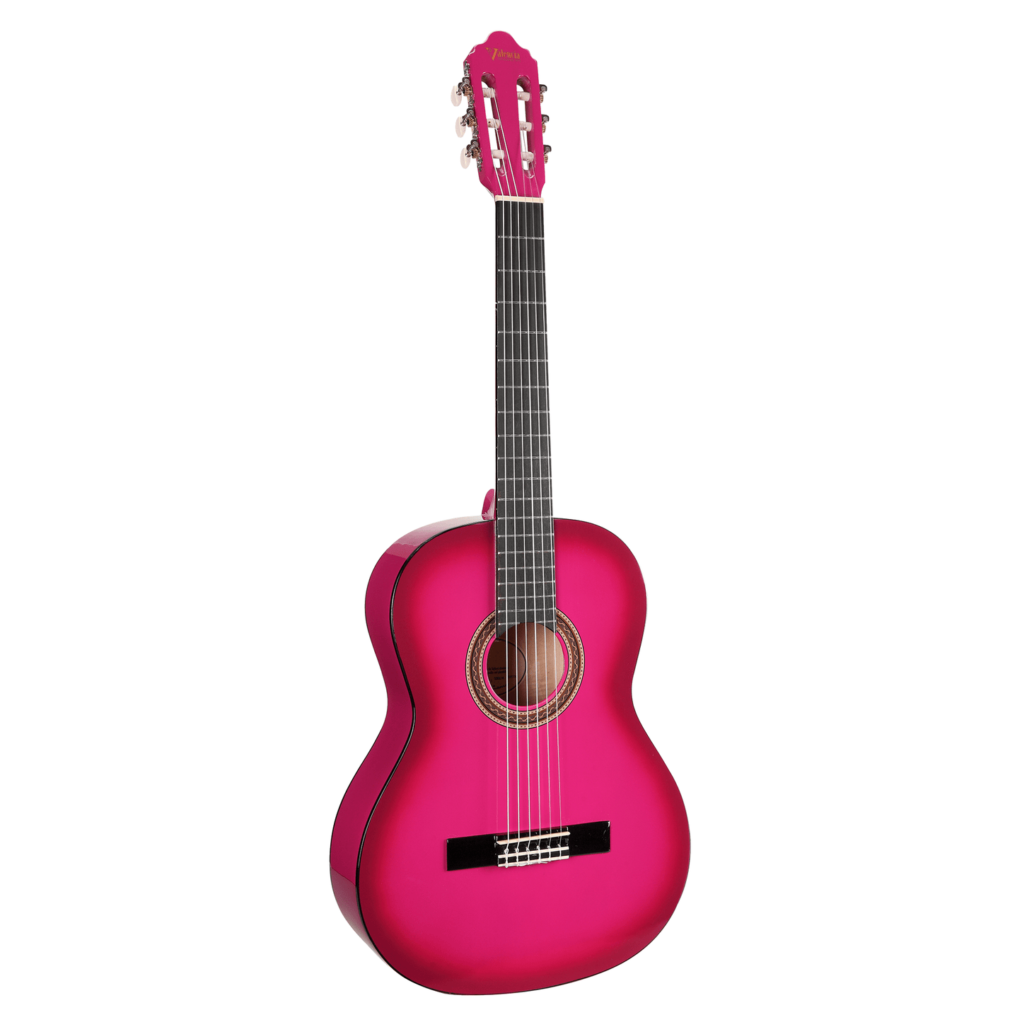 Valencia 100 Series 4/4 Size Classical Guitar - Pink Sunburst