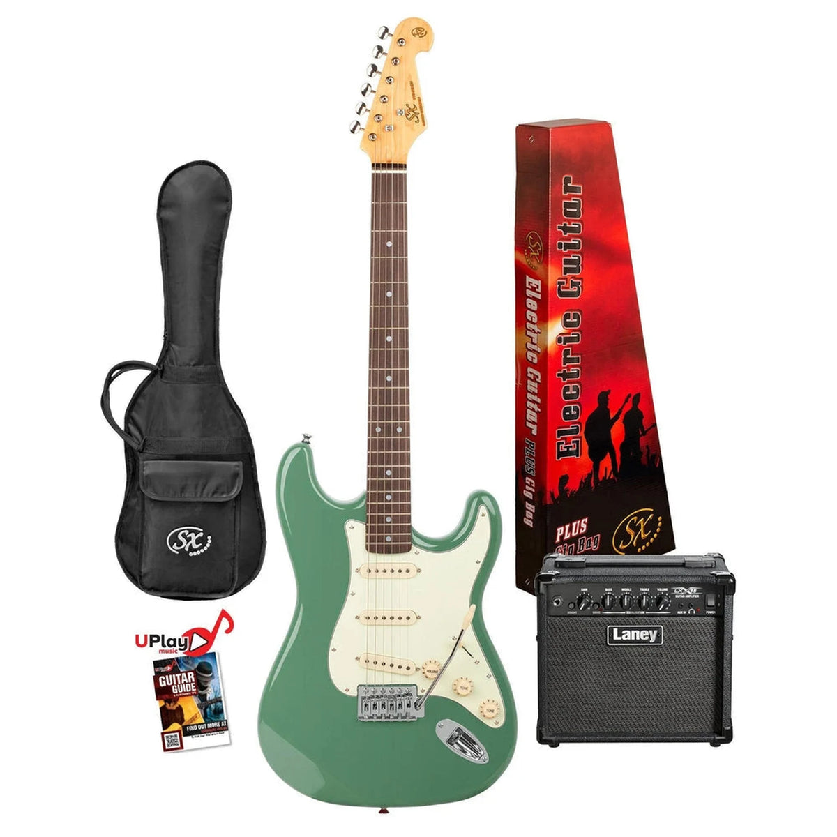 SX/LANEY Electric Guitar Pack - Vintage Green