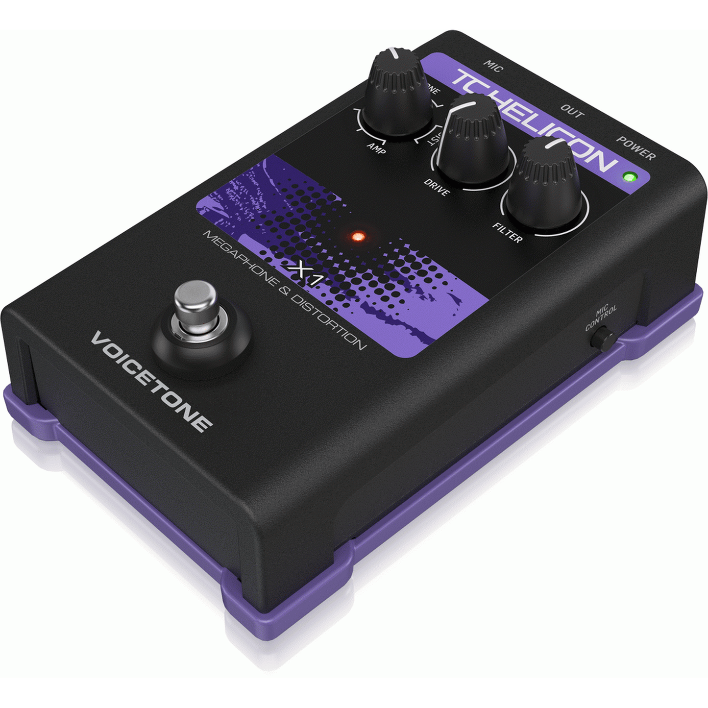 TC Helicon Voicetone X1 Megaphone & Distortion Vocal Effects Pedal