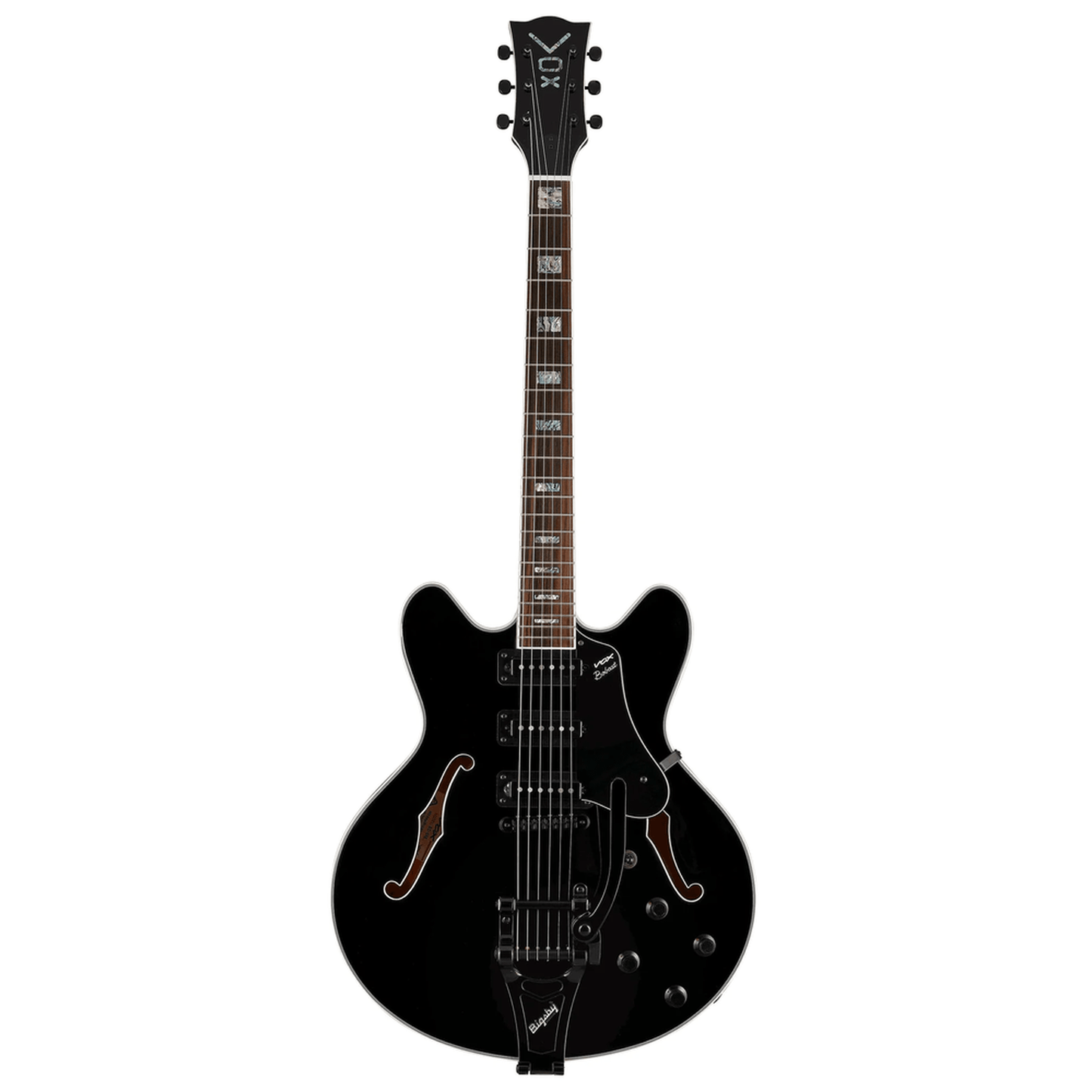 VOX BC-S66-BK Bobcat S66 Electric Guitar W/Bigsby + Hardcase - Black from Joondalup Music Centre