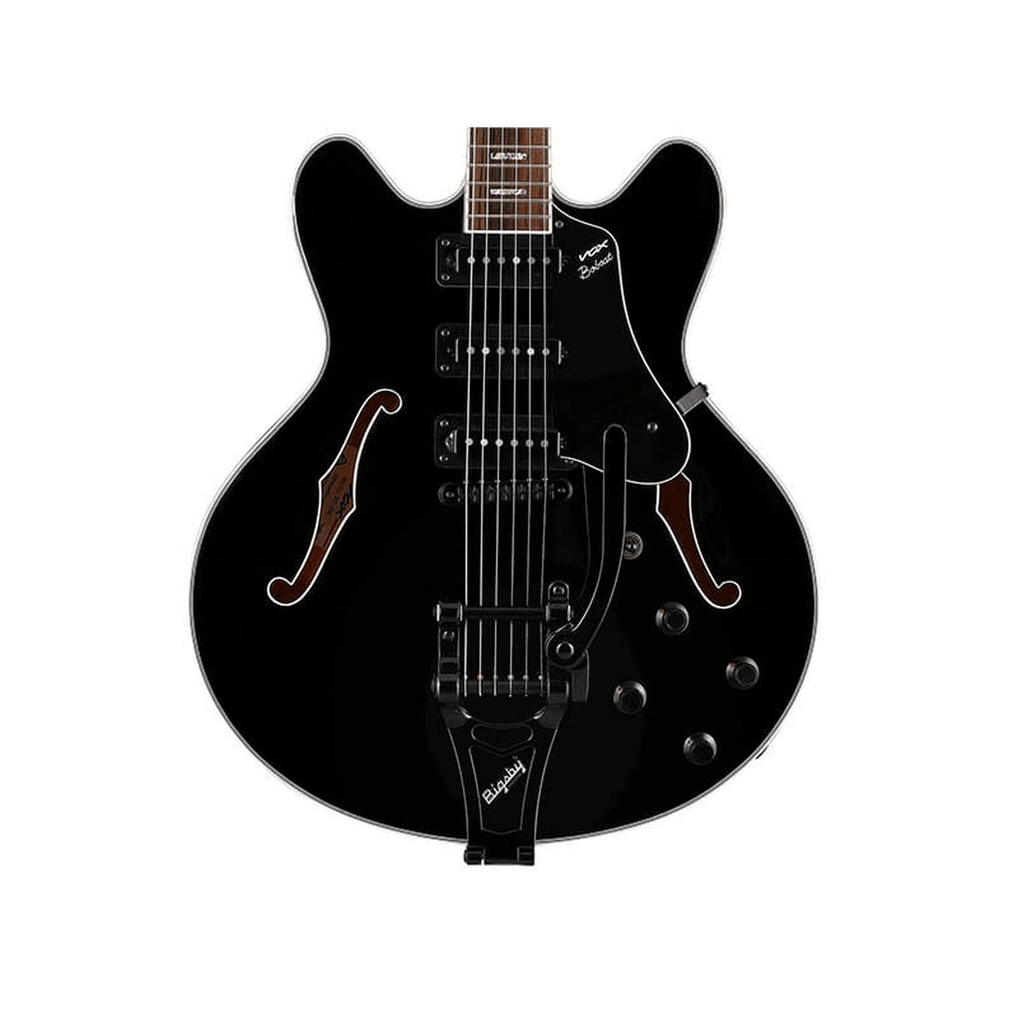 VOX BC-S66-BK Bobcat S66 Electric Guitar W/Bigsby + Hardcase - Black from Joondalup Music Centre 5