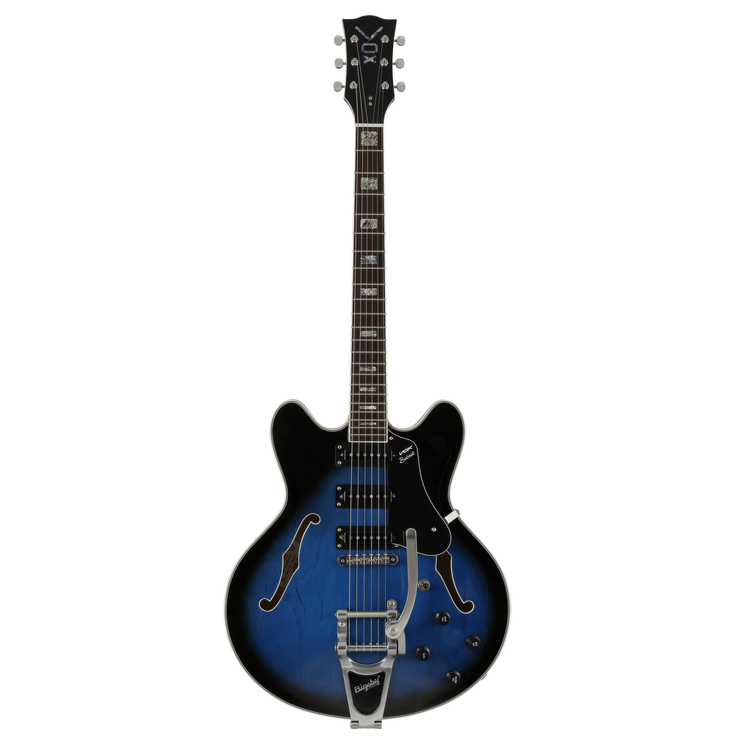 VOX BC-S66-BL Bobcat S66 Electric Guitar W/Bigsby + Hardcase - Sapphire Blue from Joondalup Music Centre