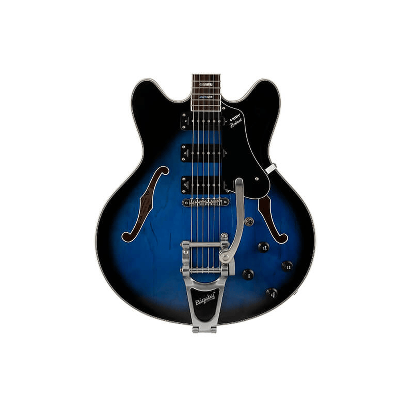 VOX BC-S66-BL Bobcat S66 Electric Guitar W/Bigsby + Hardcase - Sapphire Blue from Joondalup Music Centre 4