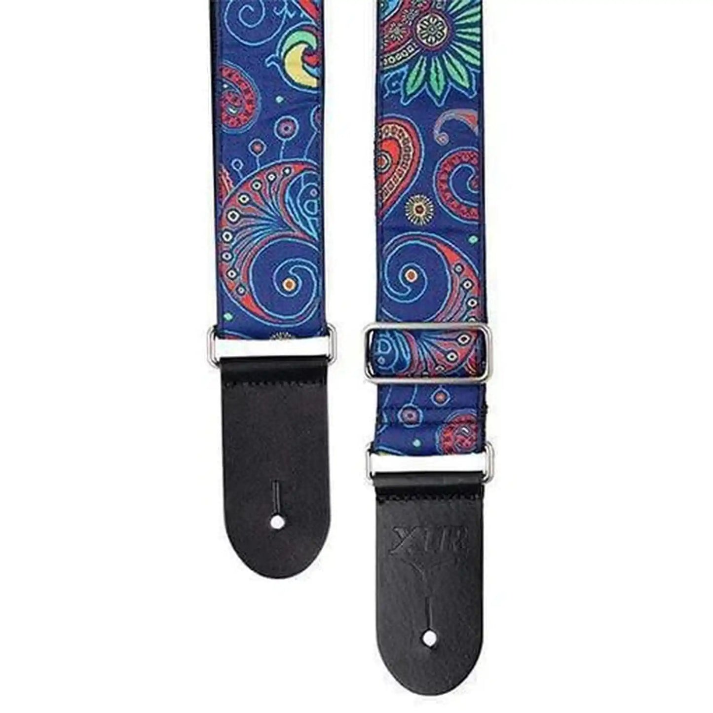 XTR Vintage Paisley Blue Pattern Guitar Strap