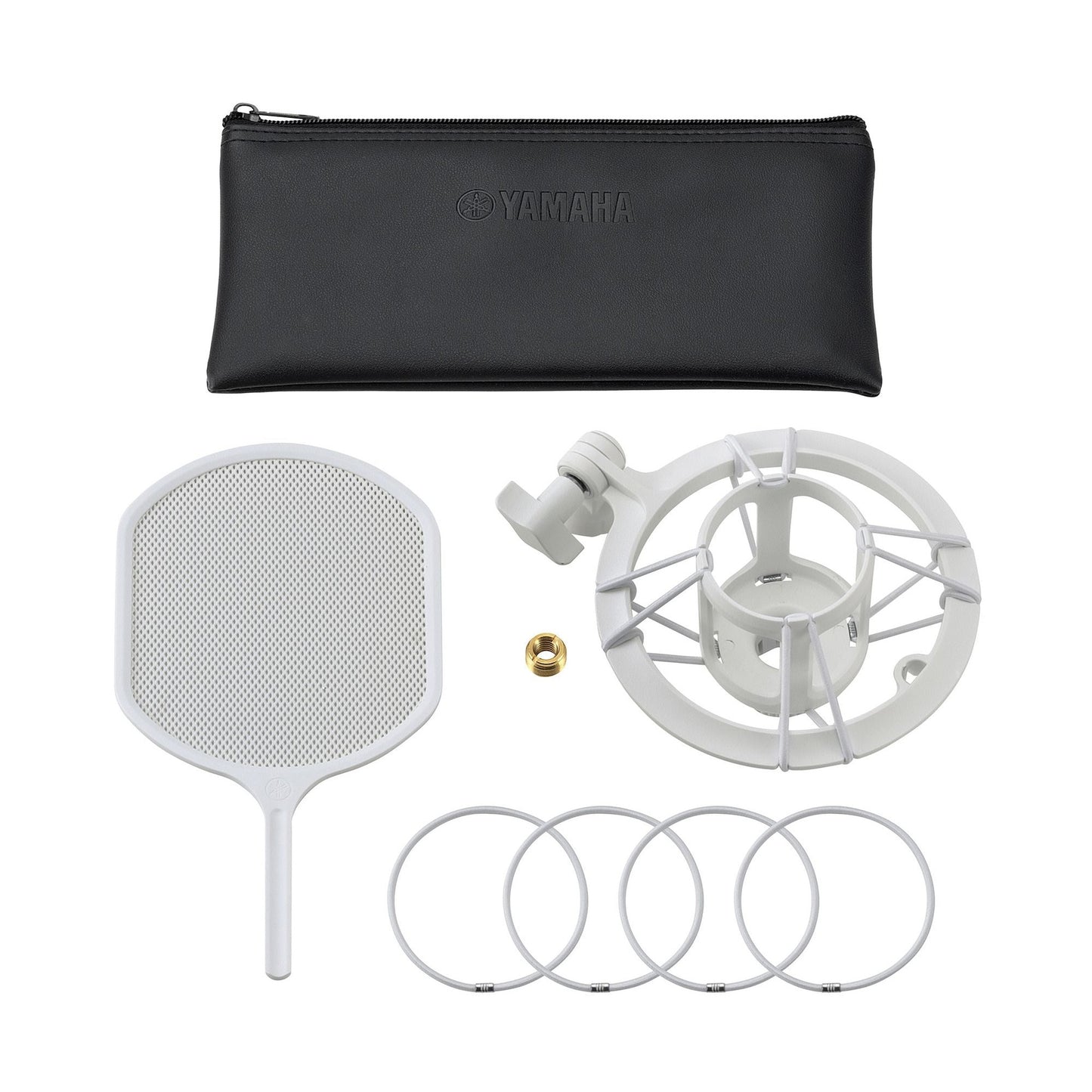 Yamaha YCM705 Condenser Microphone w/Shock Mount & Pop Filter - White