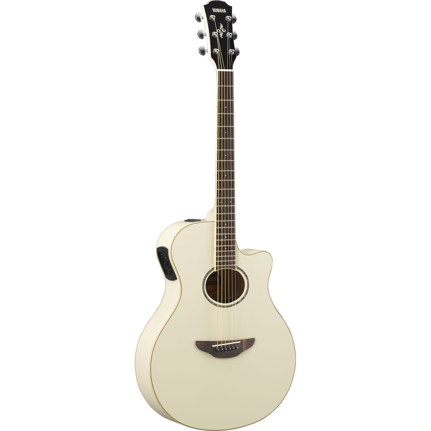 YAMAHA APX600 ACOUSTIC GUITAR VINTAGE WHITE - Joondalup Music Centre
