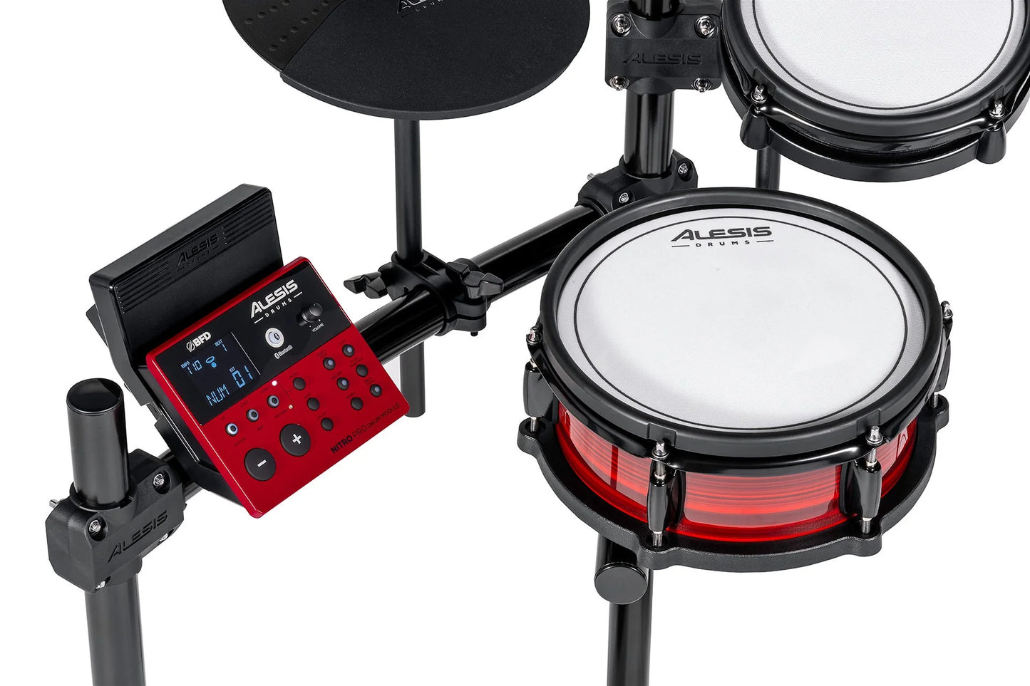 Alesis Nitro Pro XL 10 Piece Mesh Head Electronic Drum Kit w Bluetooth