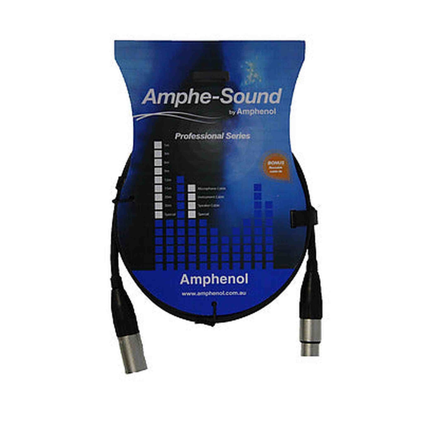 AMPHENOL PROFESSIONAL SERIES XLR MICROPHONE CABLE 6M - Joondalup Music Centre