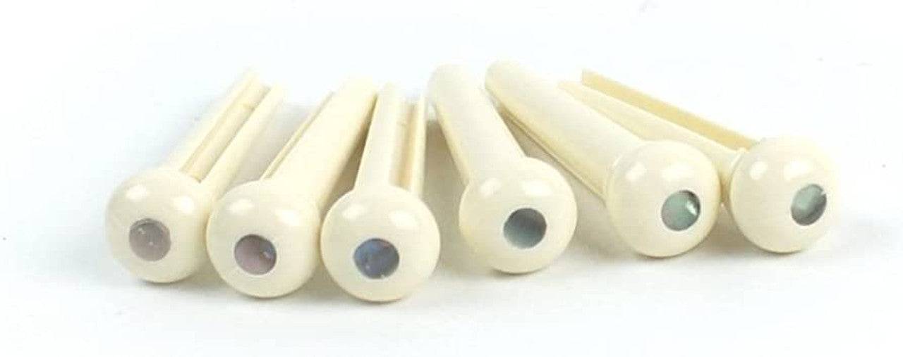 AMS Acoustic Guitar Bridge Pin - Ivory With Pearl Dot (Single) - Joondalup Music Centre