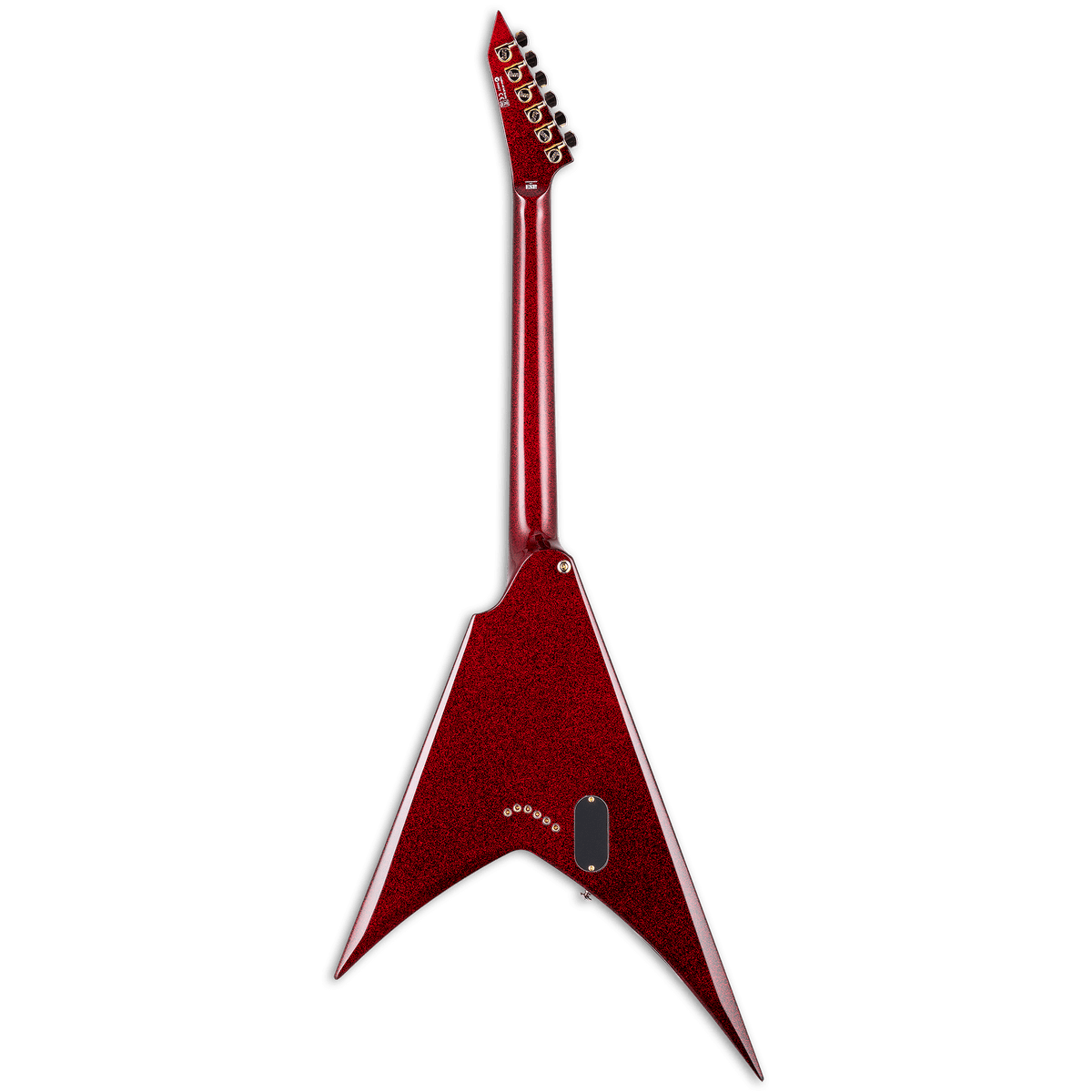 ESP LTD Kirk Hammett V Electric Guitar - Red Sparkle back