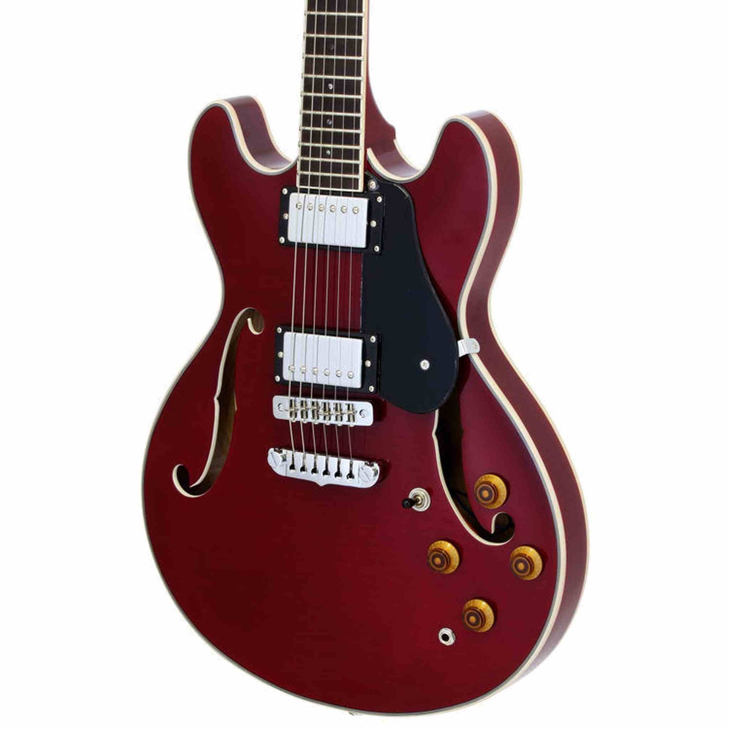 ARIA TA-CLASSIC SEMI-HOLLOW ELECTRIC GUITAR - WINE RED GLOSS - Joondalup Music Centre