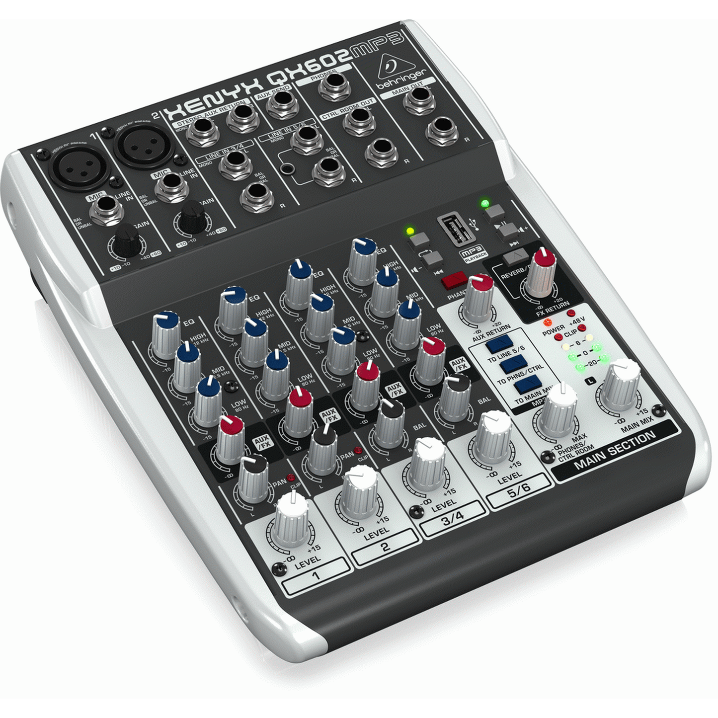 Behringer Xenyx QX602MP3 Mixer - Joondalup Music Centre