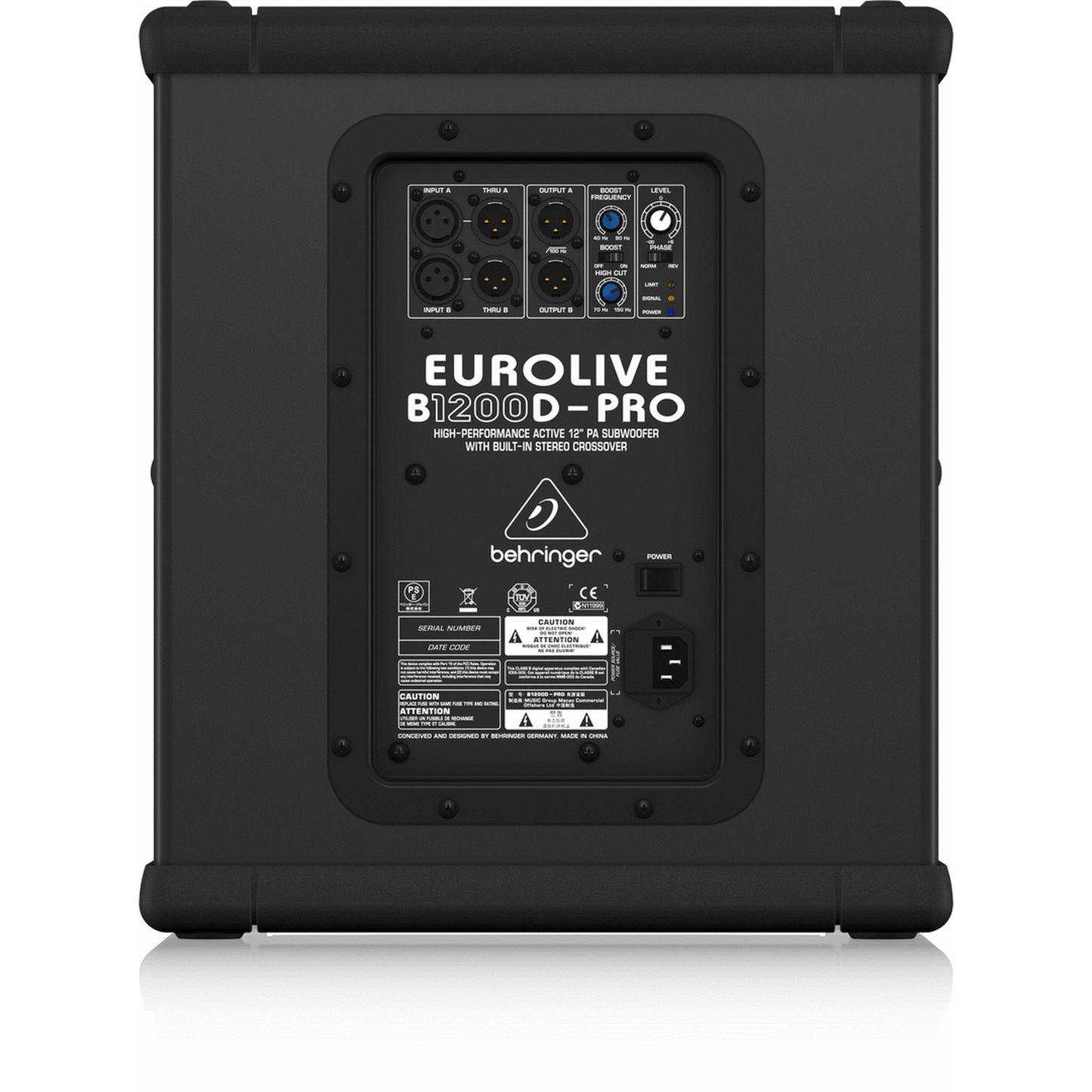 BEHRINGER EUROLIVE B1200D PRO ACTIVE SUBWOOFER - Joondalup Music Centre