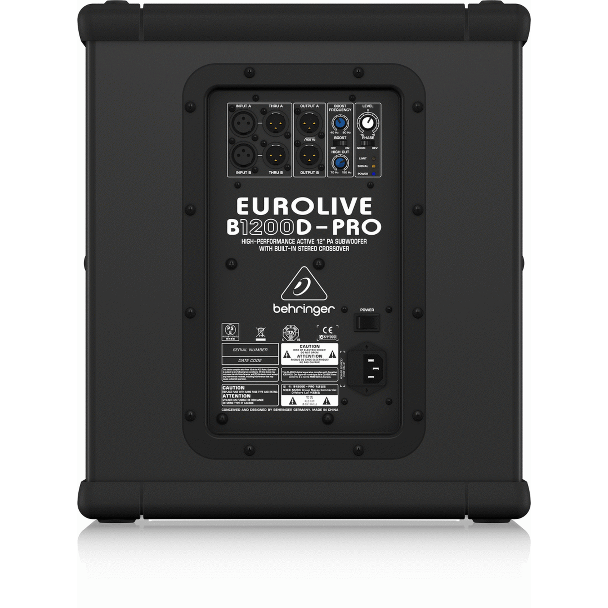 BEHRINGER EUROLIVE B1200D PRO ACTIVE SUBWOOFER - Joondalup Music Centre