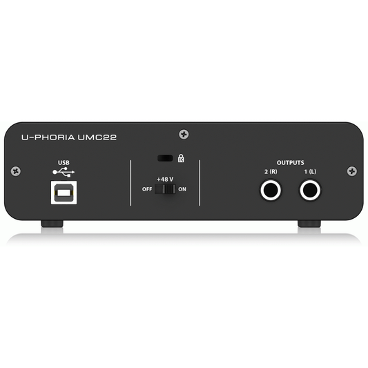 BEHRINGER U-PHORIA UMC22 AUDIO INTERFACE - Joondalup Music Centre