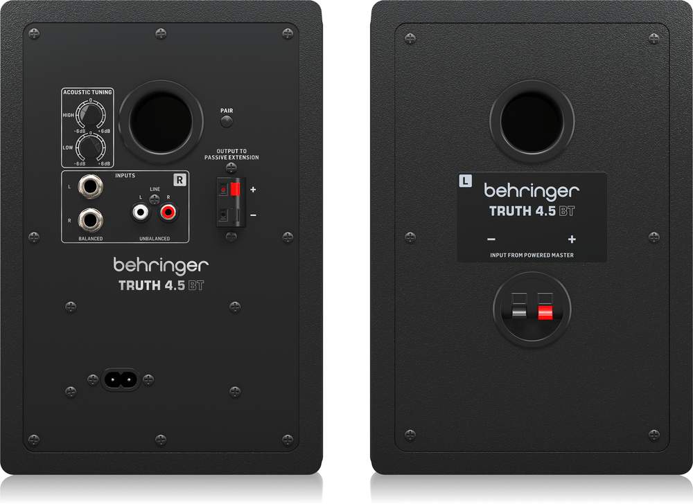 BEHRINGER TRUTH 4.5in STUDIO MONITORS W/BLUETOOTH - Joondalup Music Centre
