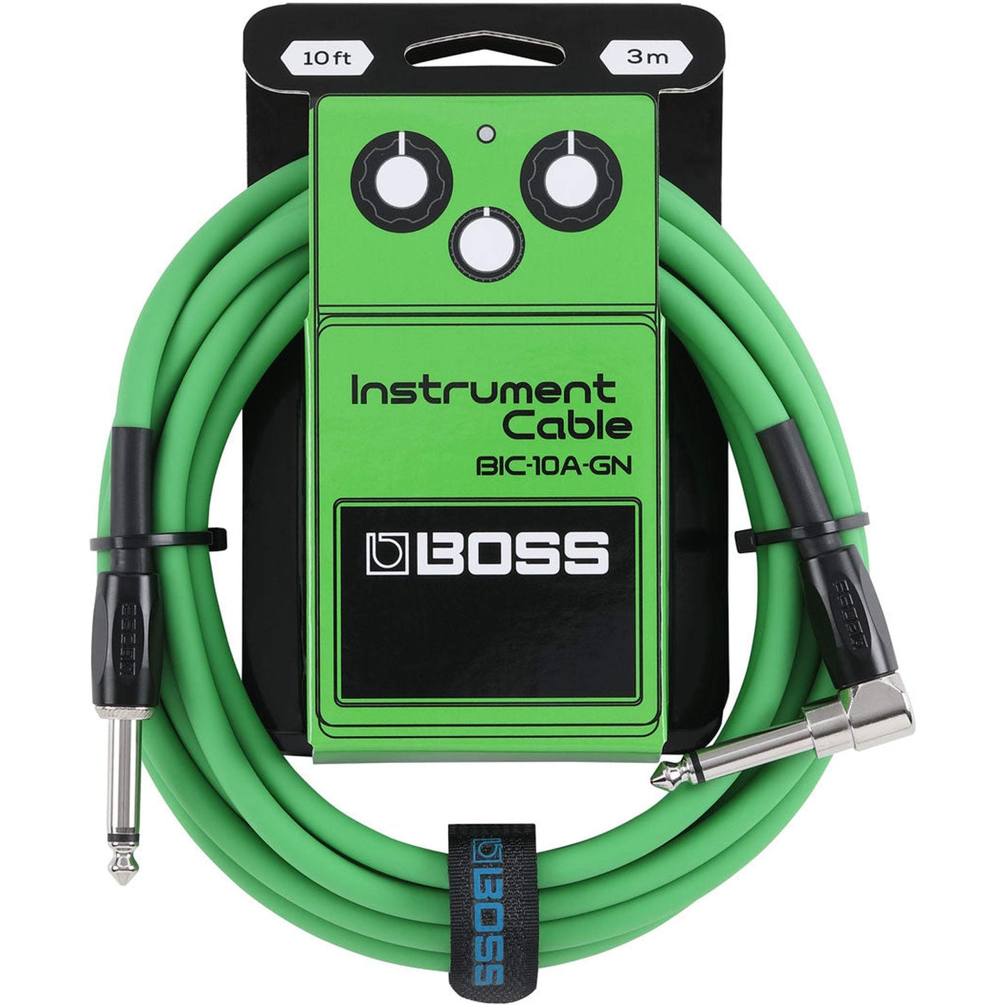 Boss BIC10A Instrument Cable - 10ft Green