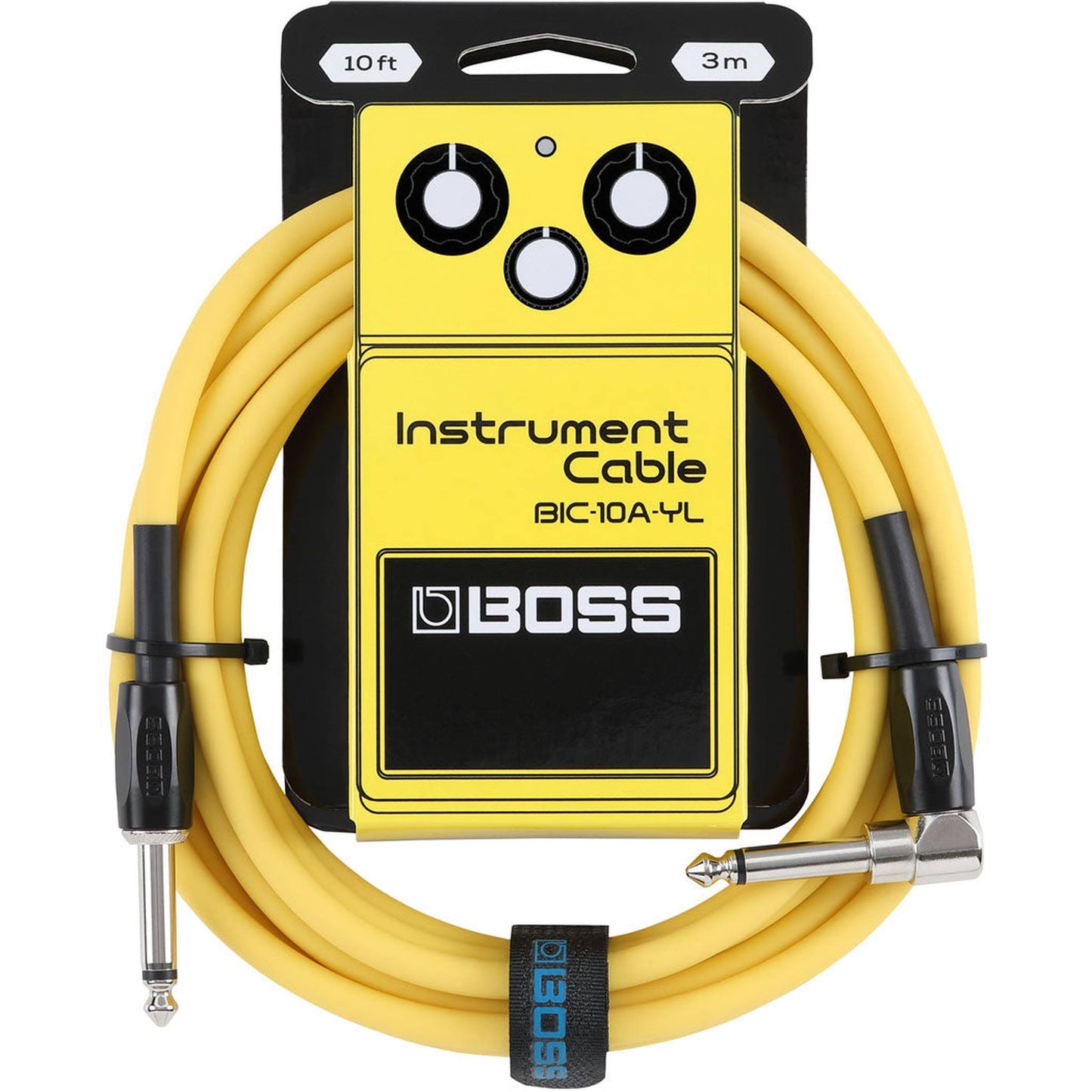Boss BIC10A Instrument Cable - 10ft Yellow
