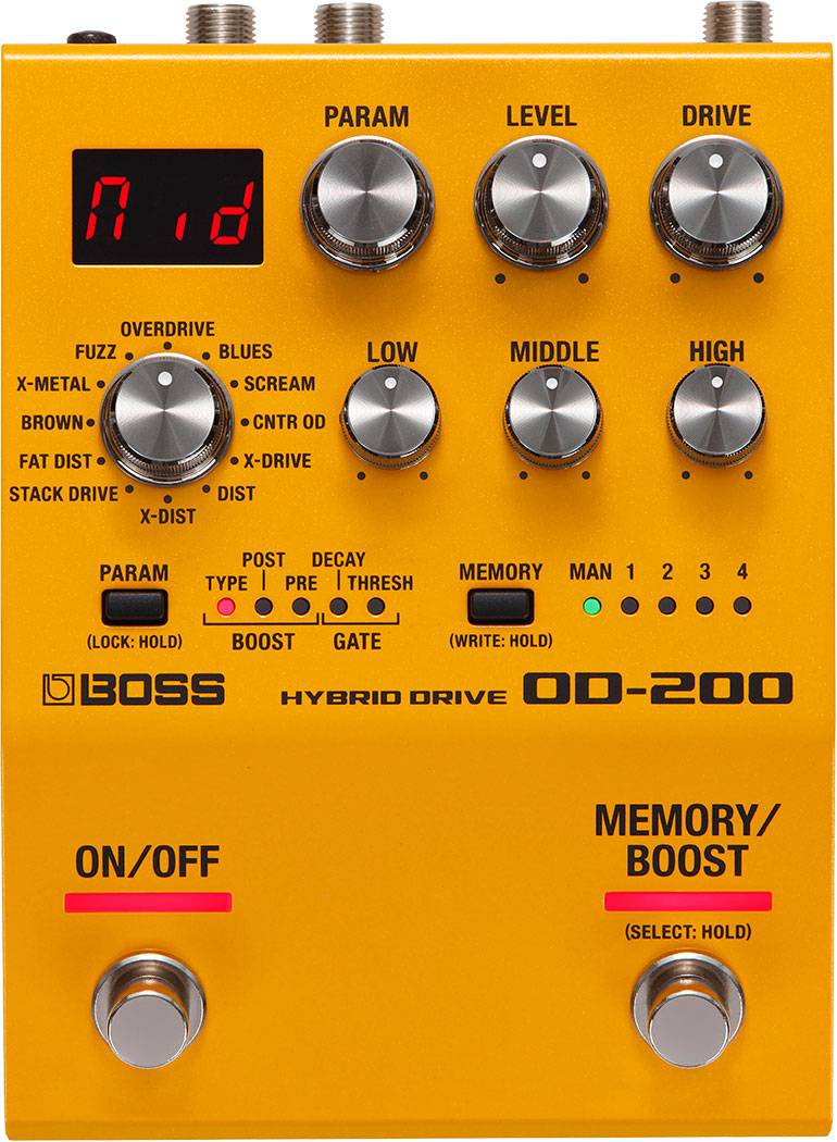 Boss OD200 Hybrid Overdrive Effects Pedal - Joondalup Music Centre