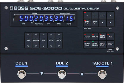 BOSS SDE3000D DUEL DIGITAL DELAY EFFECTS PEDAL - Joondalup Music Centre