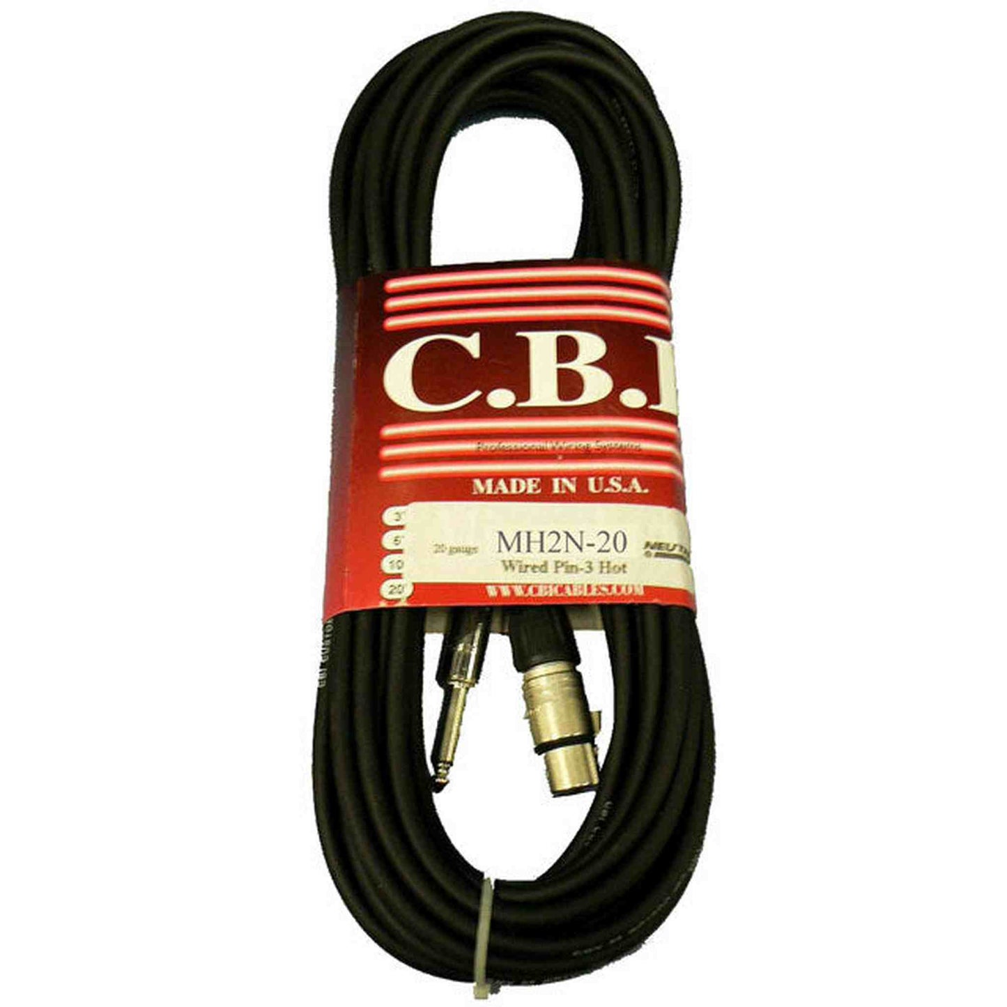 CBI MH2 Series XLR/Jack TS Microphone Cable 6m - Joondalup Music Centre