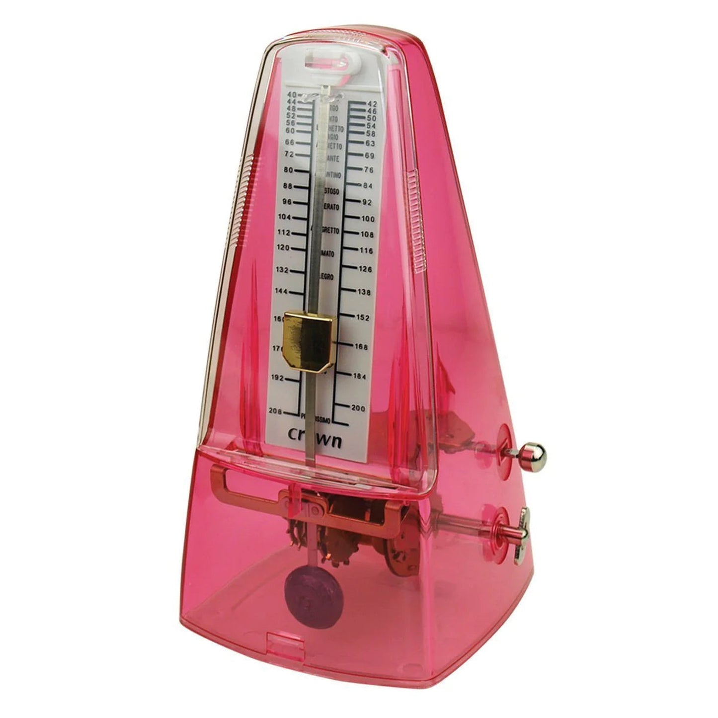 CROWN TRANSPARENT METRONOME - PINK - Joondalup Music Centre