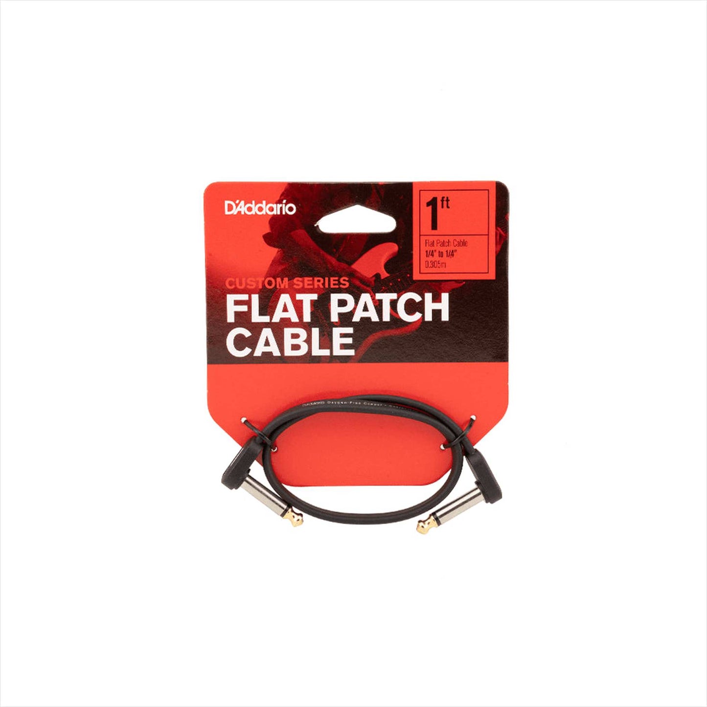 D ADDARIO 1FT FLAT PATCH RR, SNG - Joondalup Music Centre