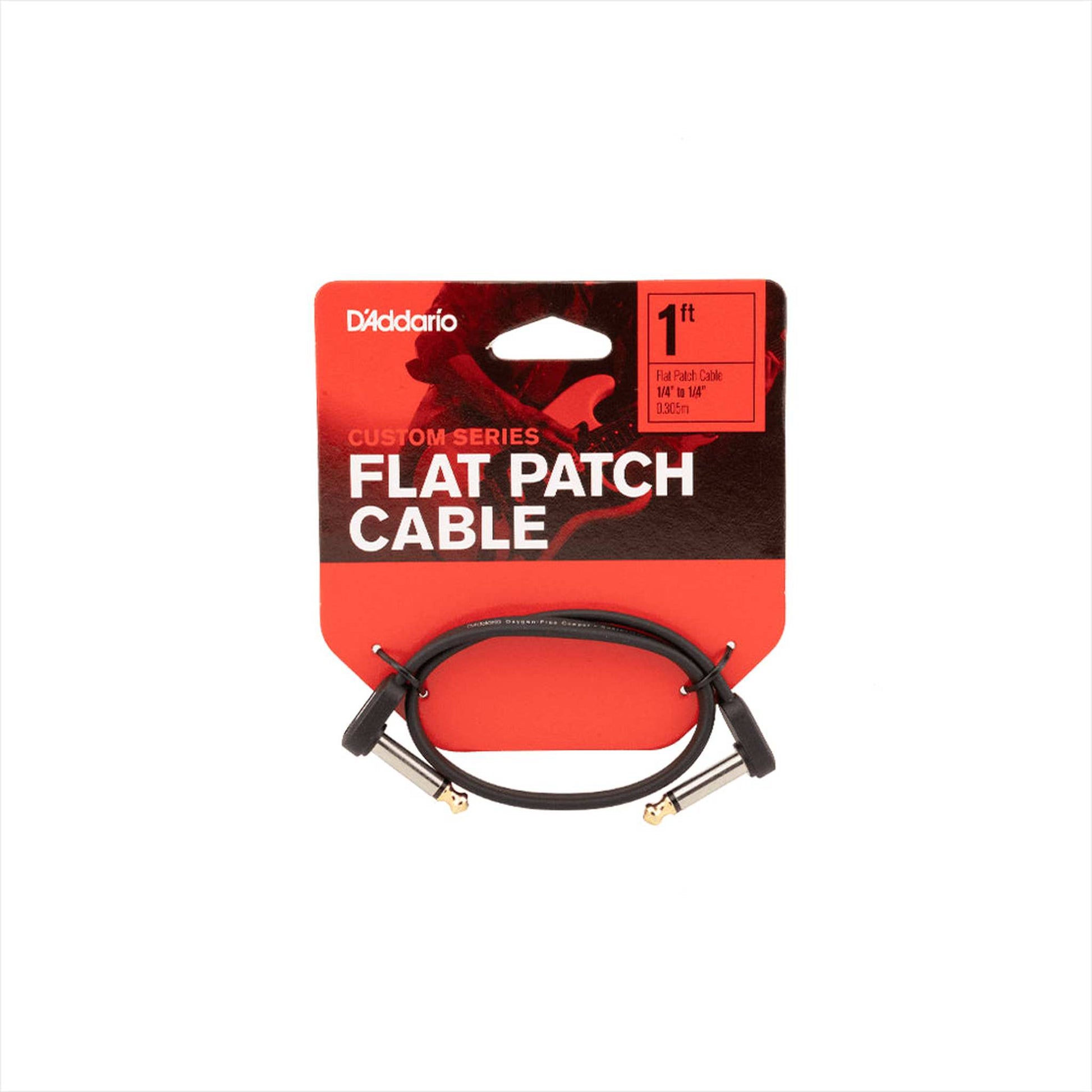 D ADDARIO 1FT FLAT PATCH RR, SNG - Joondalup Music Centre