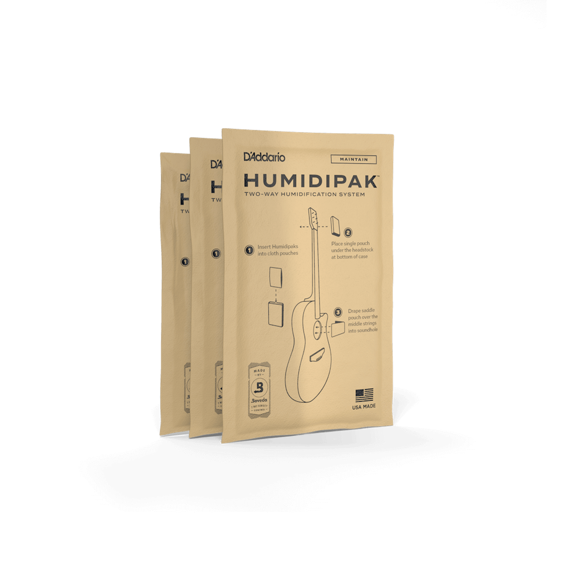 DAddario Humidipak 2-Way Humidification System Replacement Packets - Joondalup Music Centre