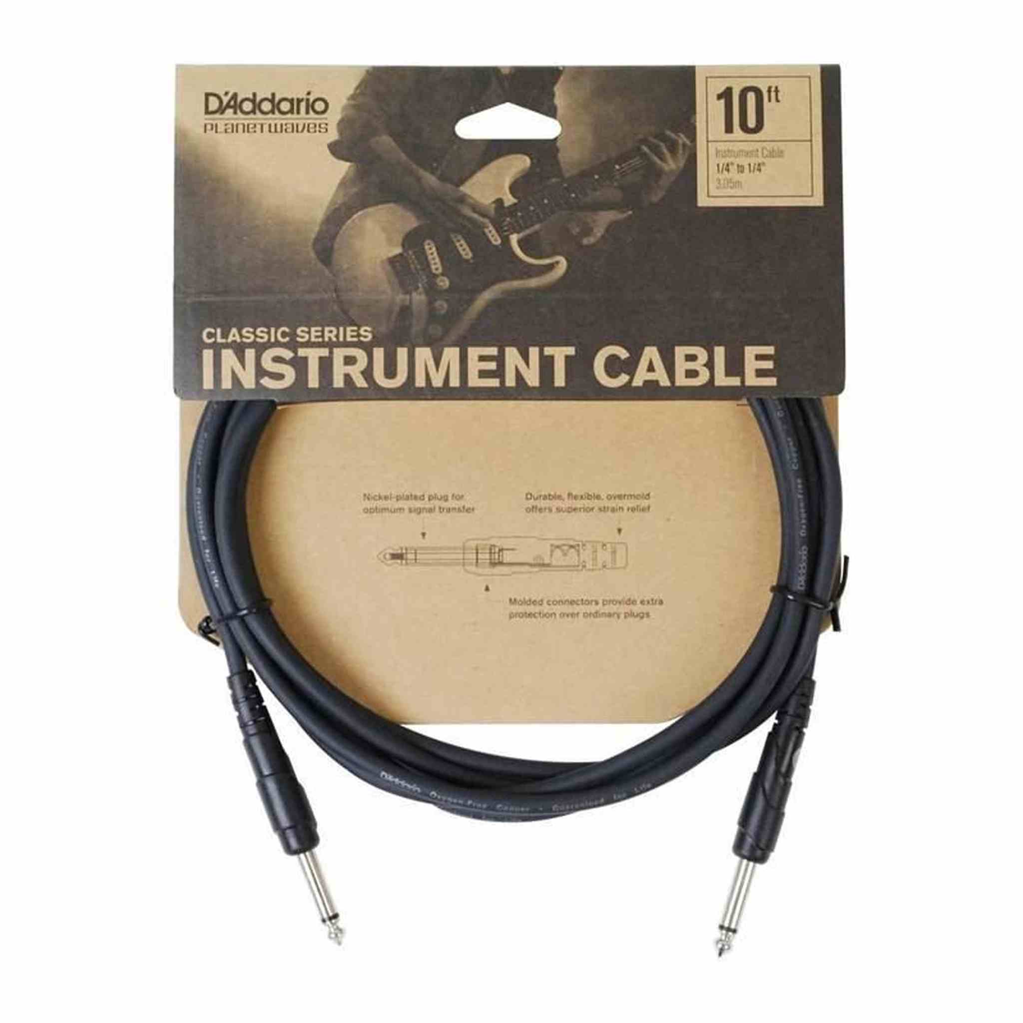 D'Addario Planet Waves Classic Series Instrument Cable - 10ft