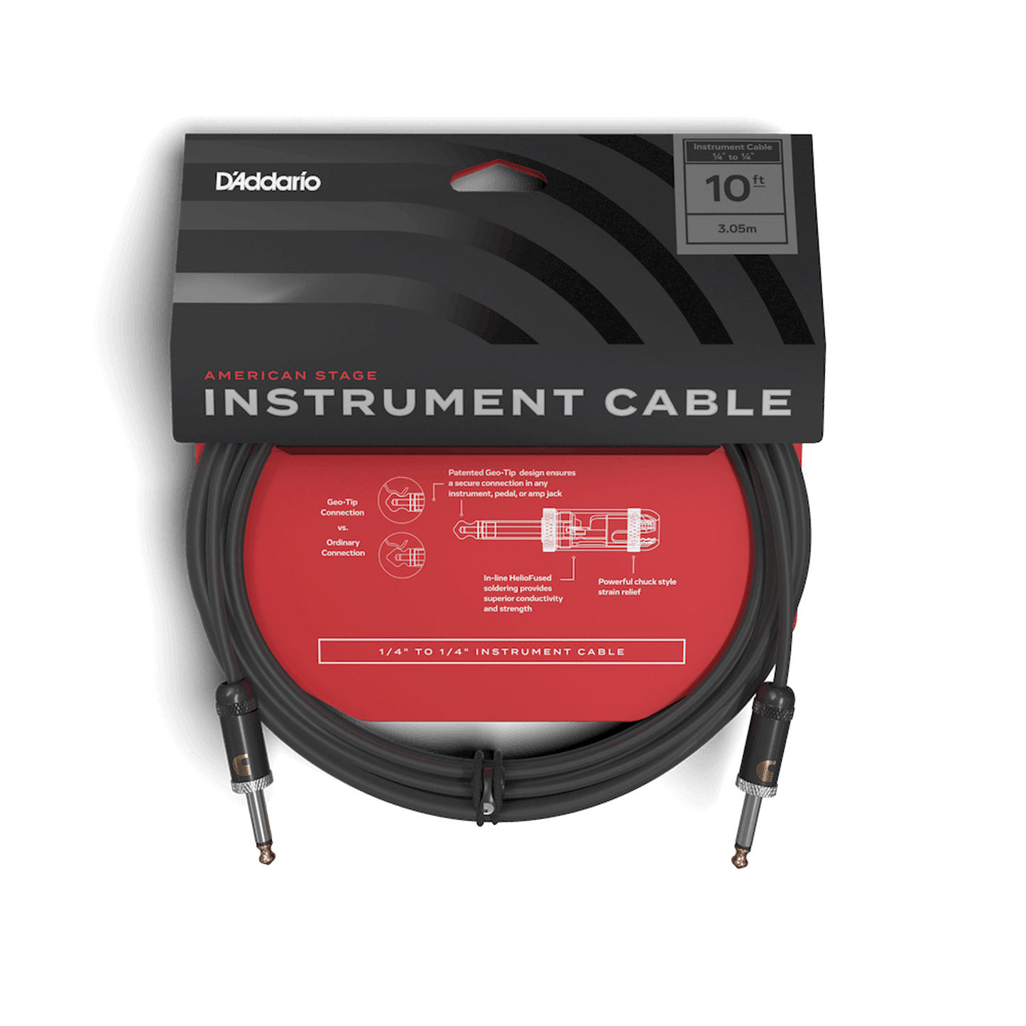 DADDARIO PLANET WAVES AMERICAN STAGE INSTRUMENT CABLE 3M - Joondalup Music Centre