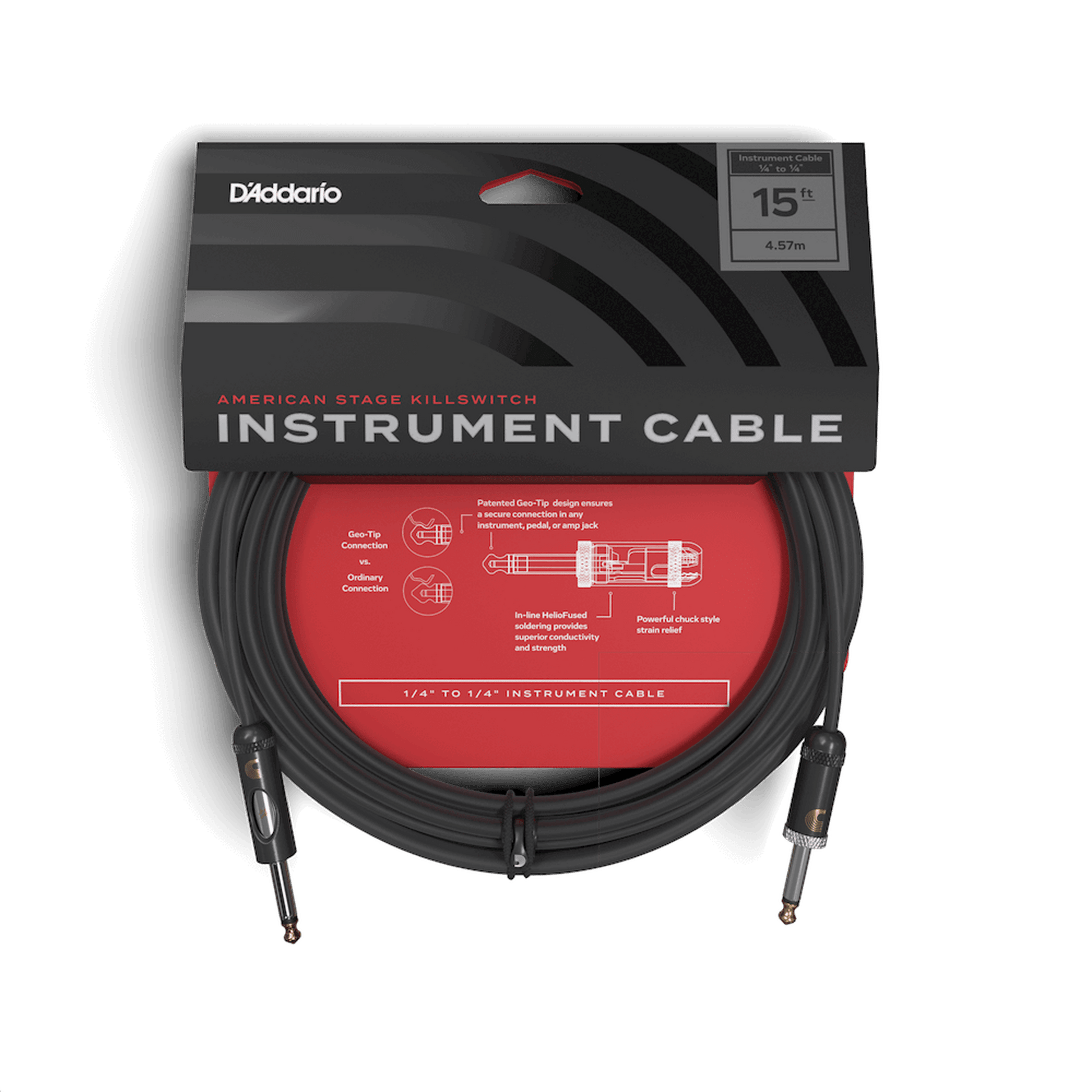 DADDARIO PLANET WAVES AMERICAN STAGE KILLSWITCH INSTRUMENT CABLE 4.5M - Joondalup Music Centre