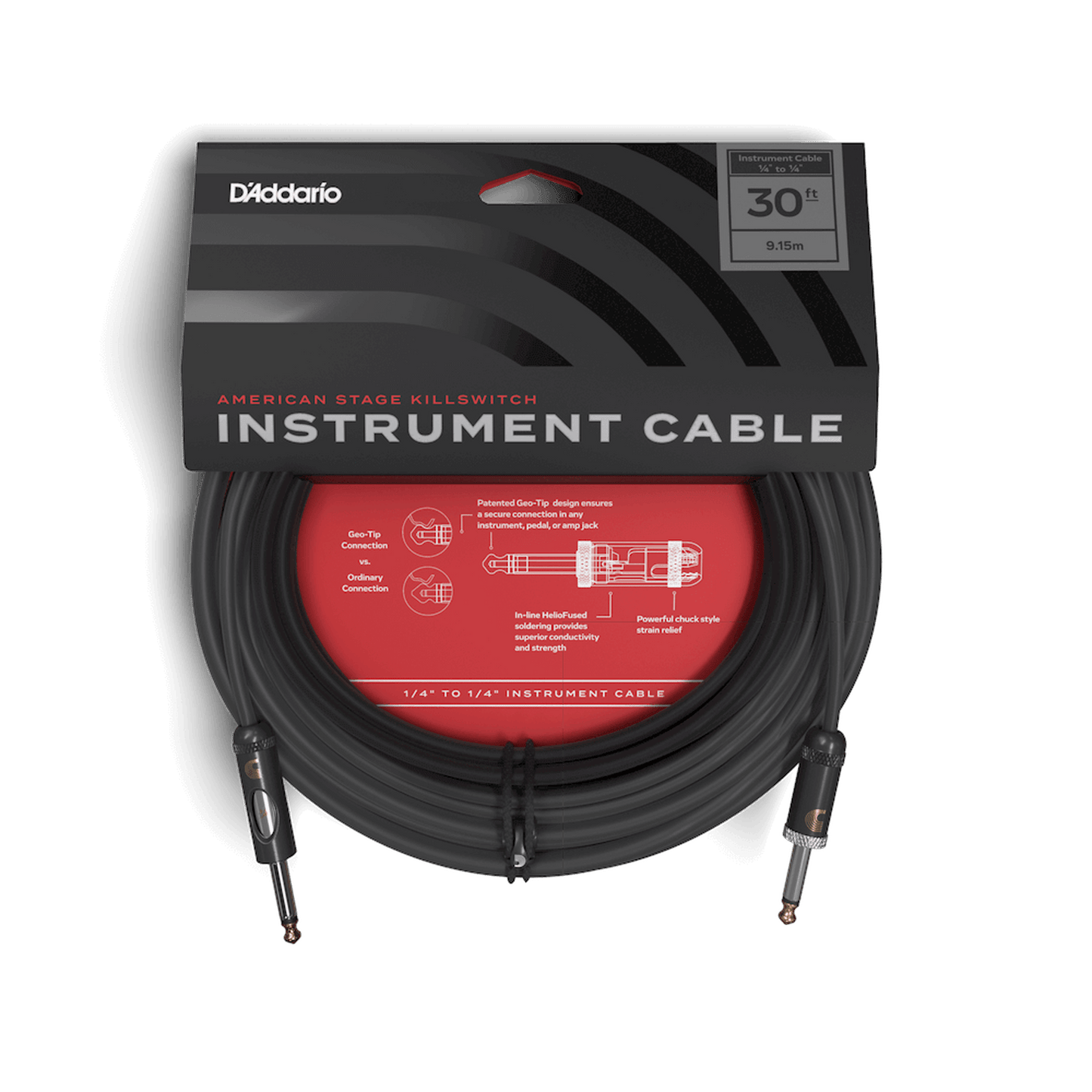 DAddario Planet Waves American Stage Killswitch Instrument Cable 9m - Joondalup Music Centre
