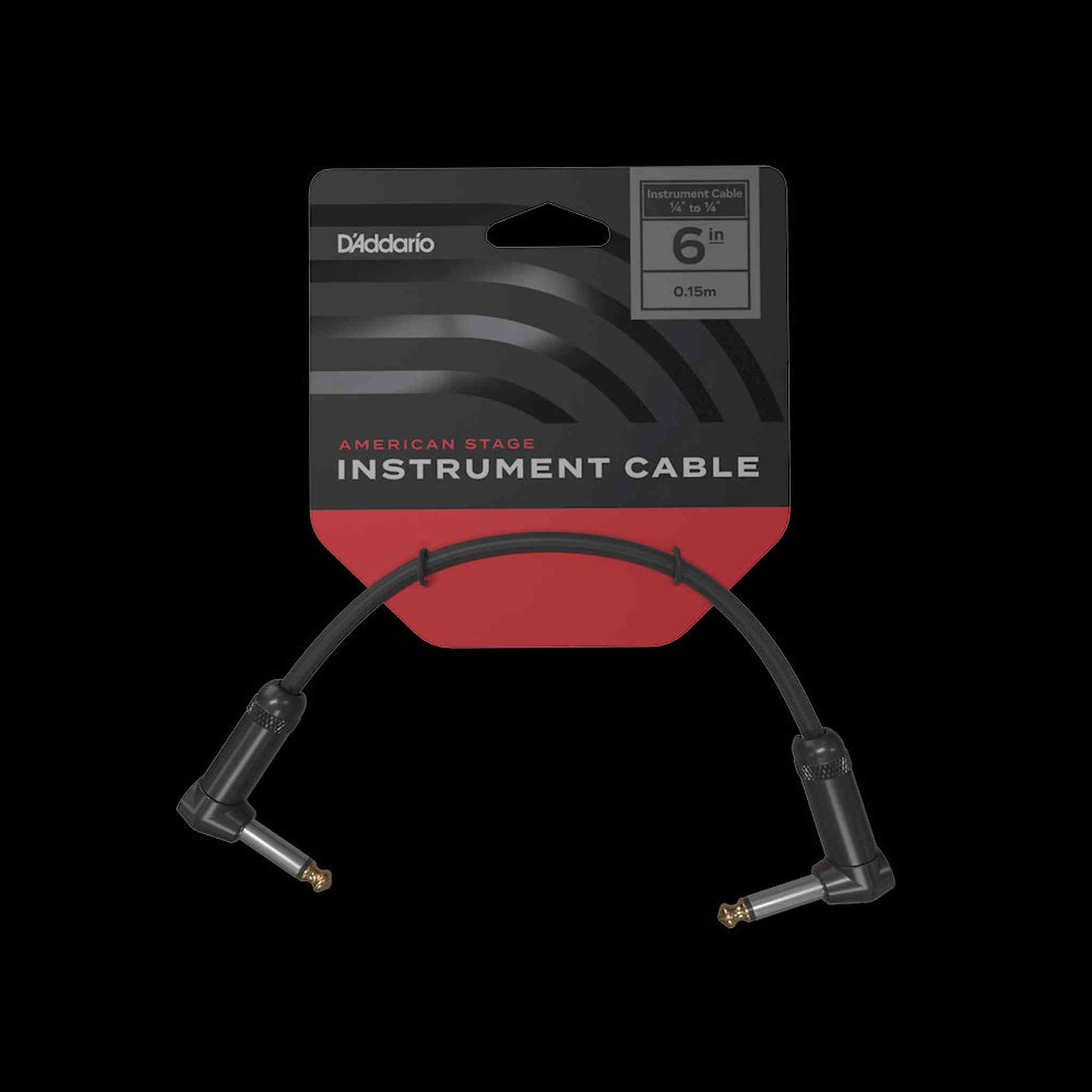 DAddario Planet Waves American Stage 6in Right Angle Patch Cable - Joondalup Music Centre