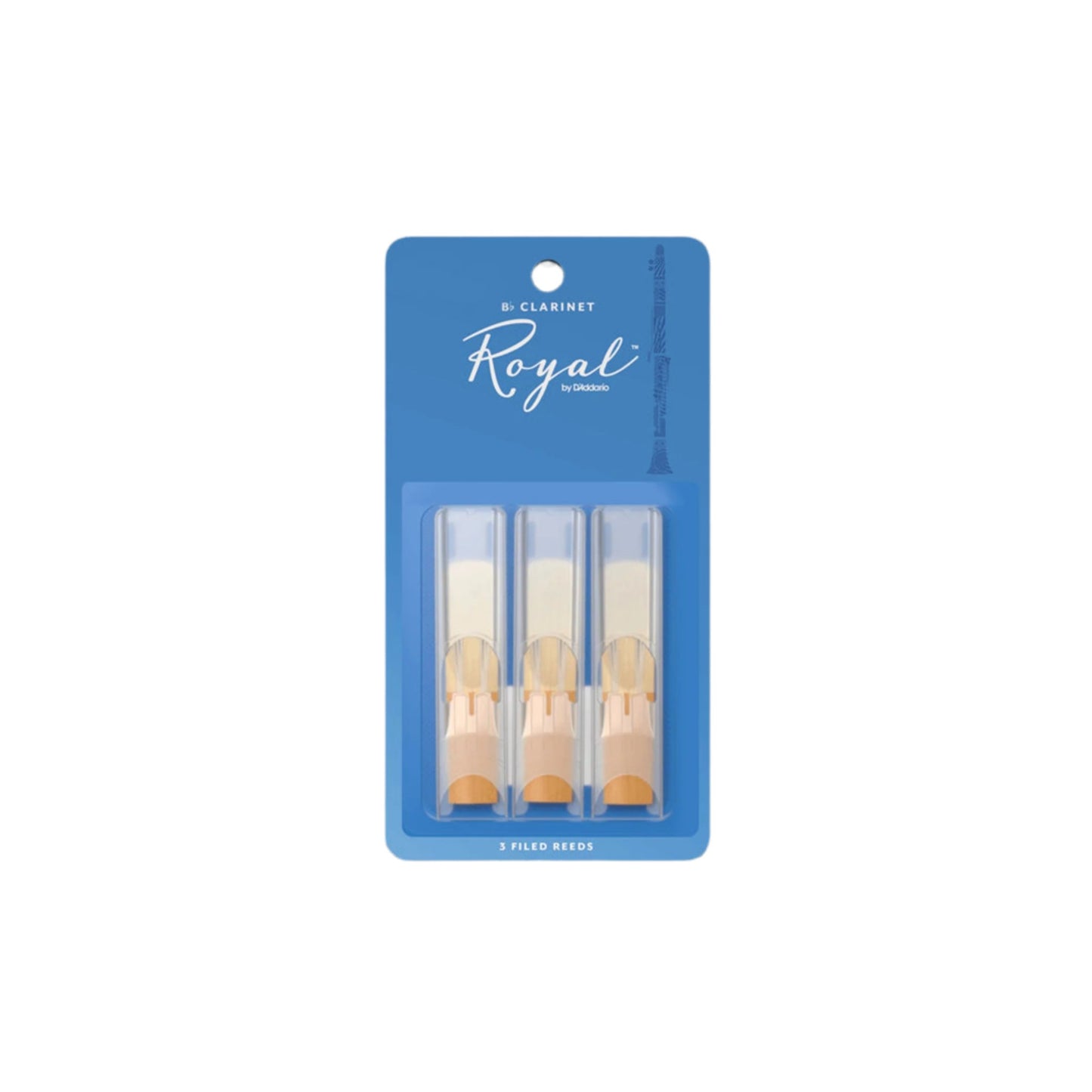 DAddario Royal Reeds - Clarinet Strength 1.5 - 3 Pack - Joondalup Music Centre