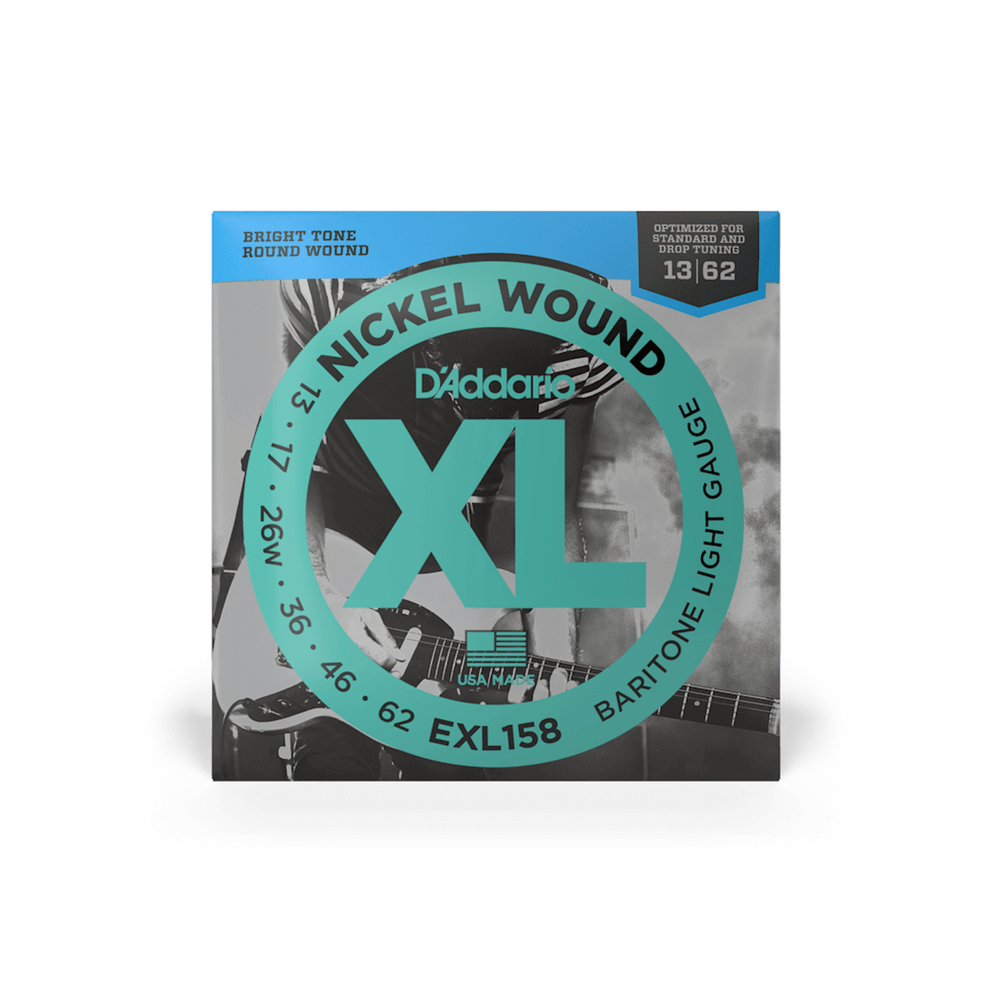 DADDARIO ELECTRIC STRINGS - BARITONE LIGHT - 13-62 - Joondalup Music Centre