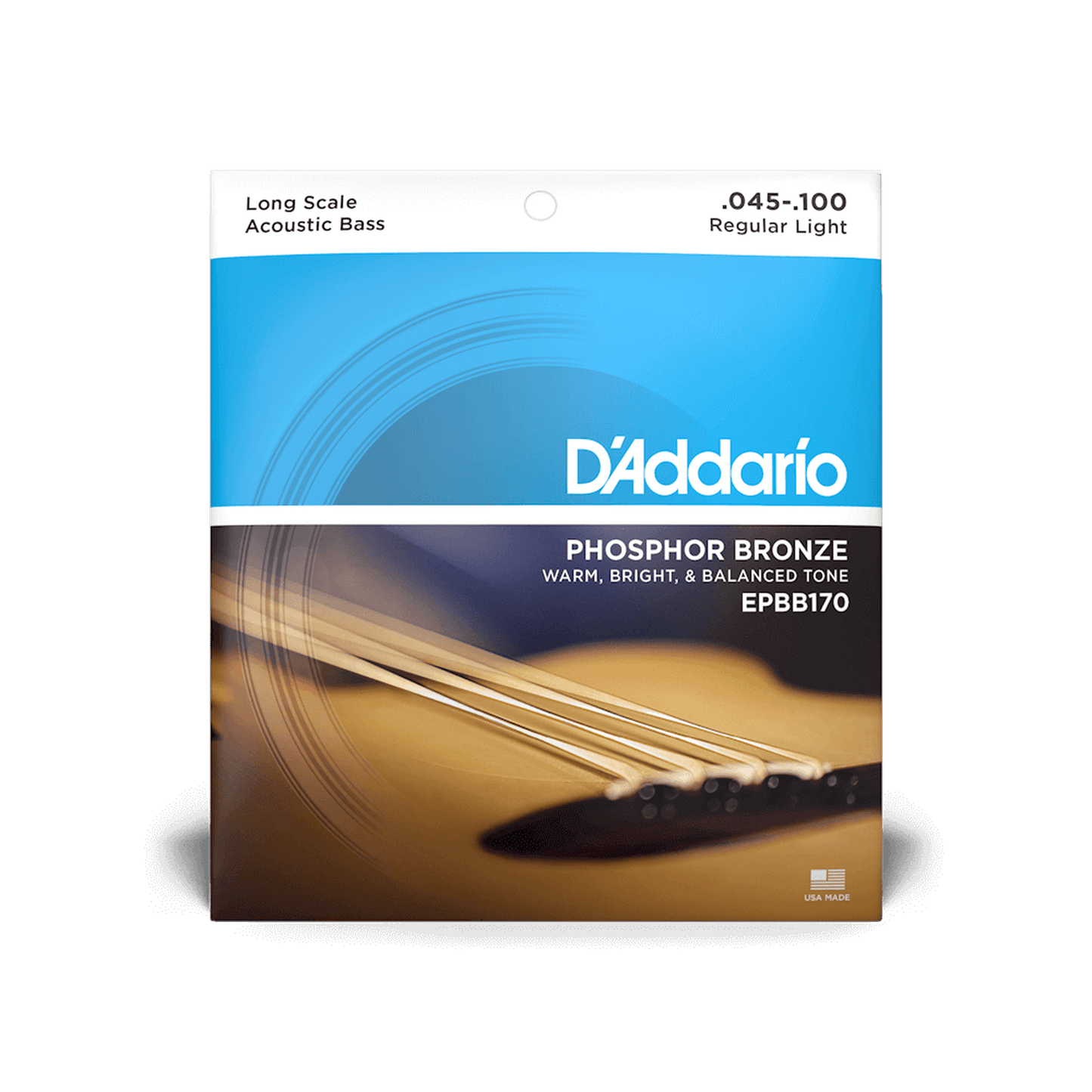 DAddario EPBB170 Phoshor Bronze Acoustic Bass Strings - 45/100 - Joondalup Music Centre