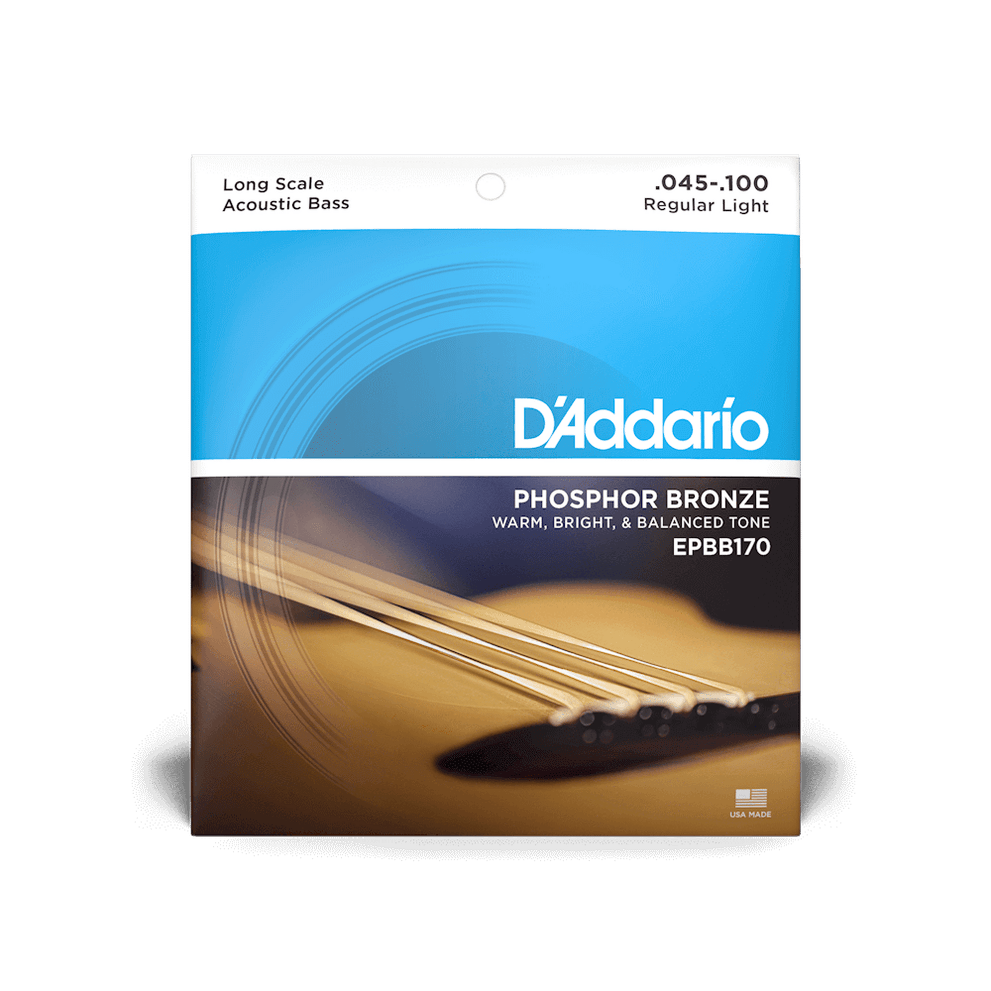 DAddario EPBB170 Phoshor Bronze Acoustic Bass Strings - 45/100 - Joondalup Music Centre