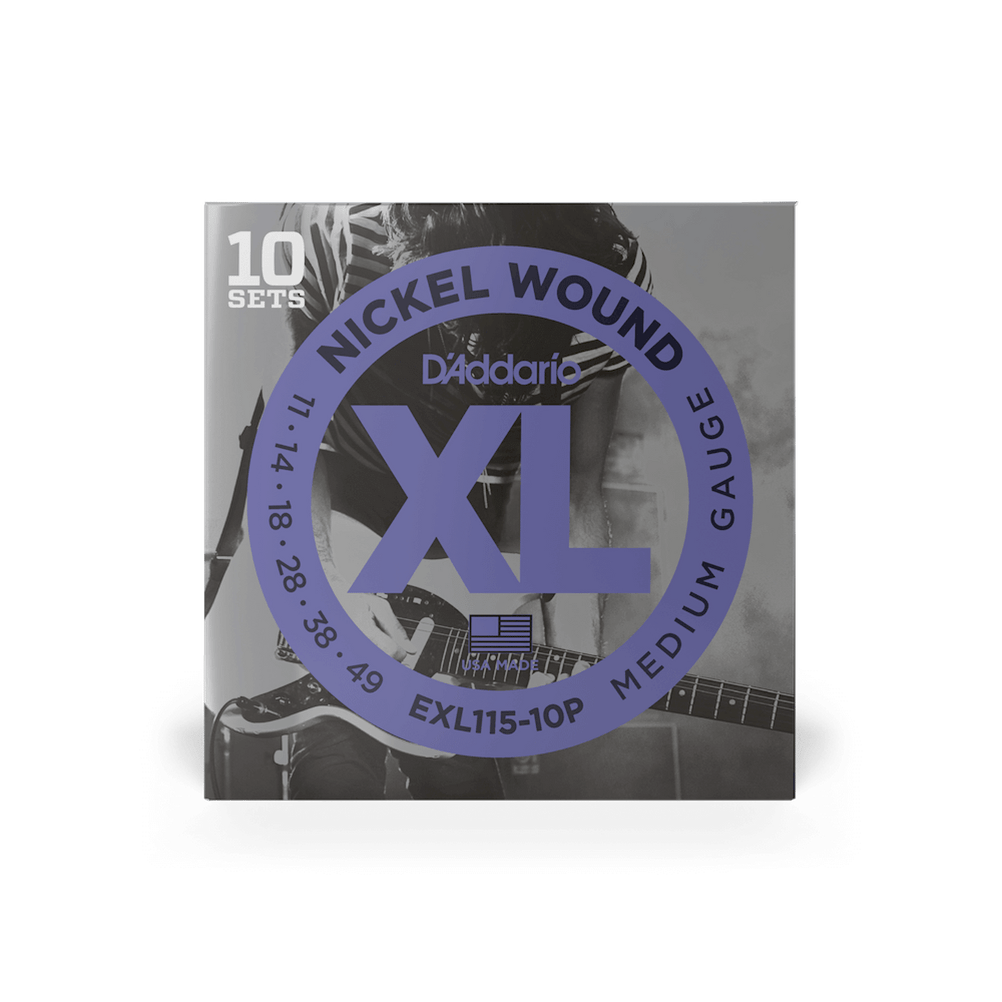 DADDARIO EXL115 ELECTRIC GUITAR STRINGS 10 PACK - 11-49 - Joondalup Music Centre