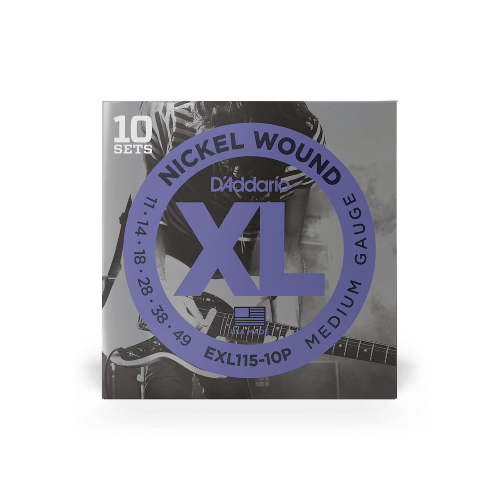 DADDARIO EXL115 ELECTRIC GUITAR STRINGS 10 PACK - 11-49 - Joondalup Music Centre