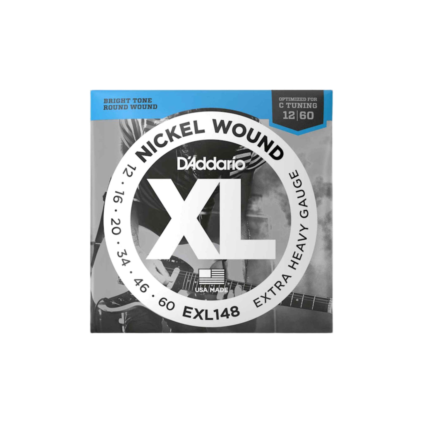 DAddario EXL148 12-60 Extra Heavy Xl Nickel Electric Guitar Strings - Joondalup Music Centre