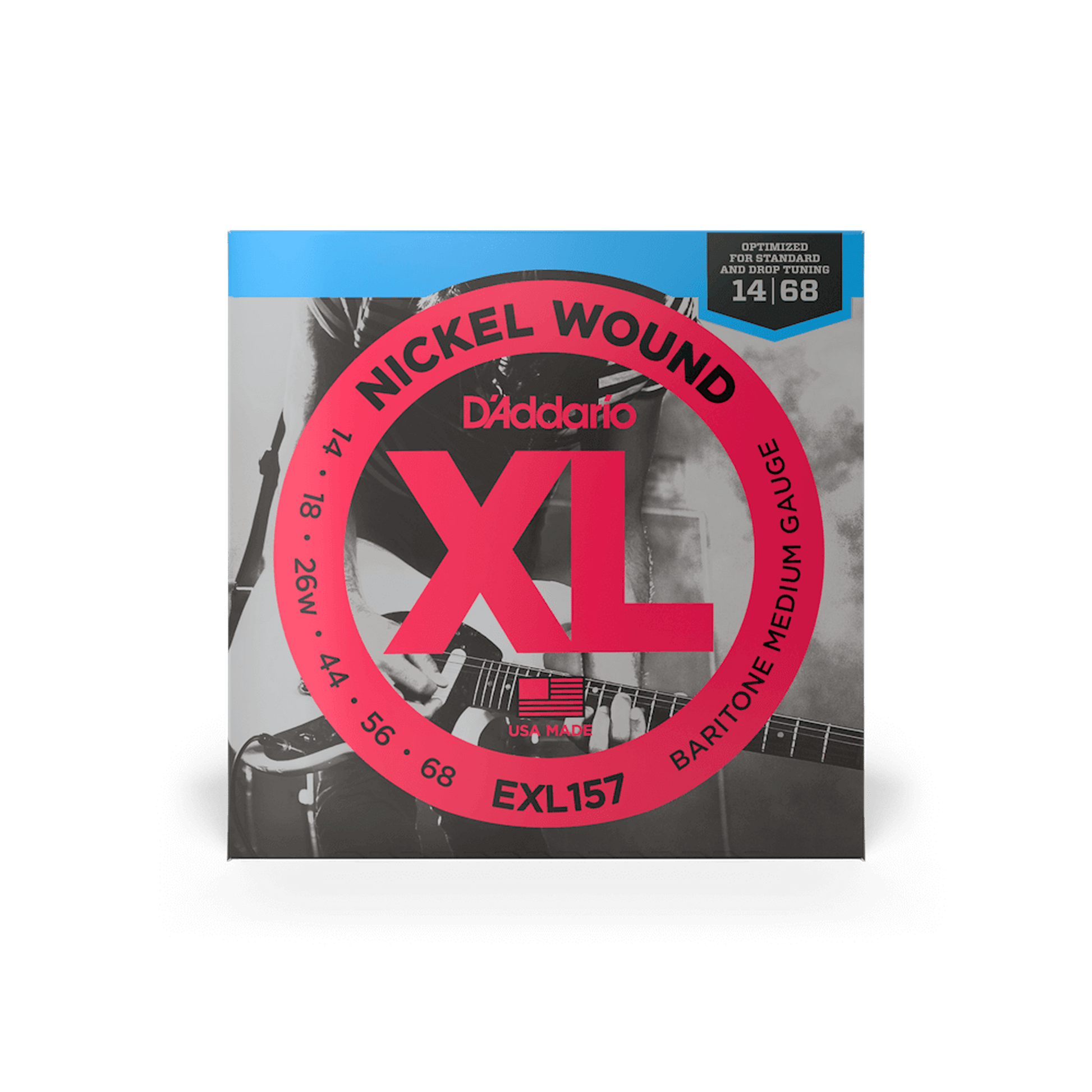 DAddario EXL157 Baritone Electric Strings Medium - 14-68 - Joondalup Music Centre