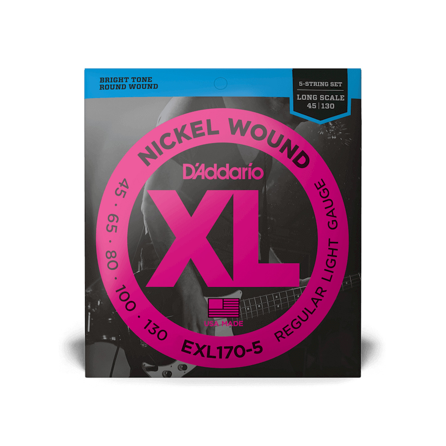 DAddario EXL170-5 5 String Bass Strings - 45-130 - Joondalup Music Centre
