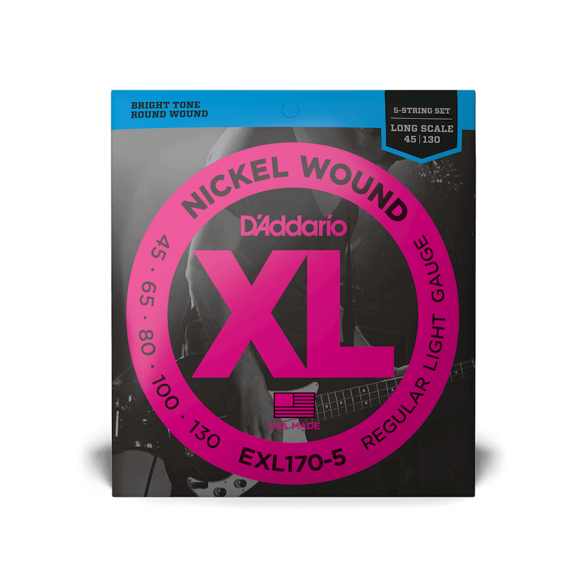 DAddario EXL170-5 5 String Bass Strings - 45-130 - Joondalup Music Centre
