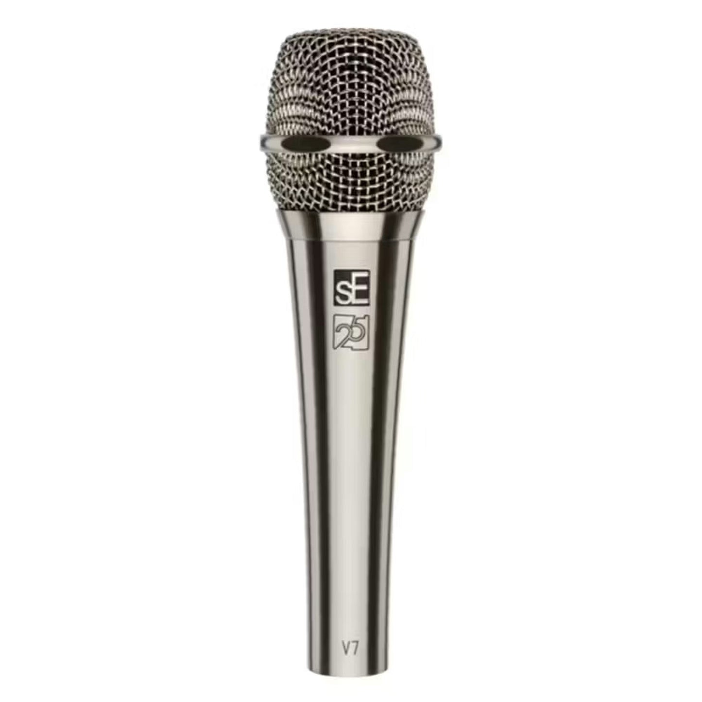 sE Electronics V7 Brushed Nickel-plated Handheld Vocal Microphone – 25th Anniversary Edition